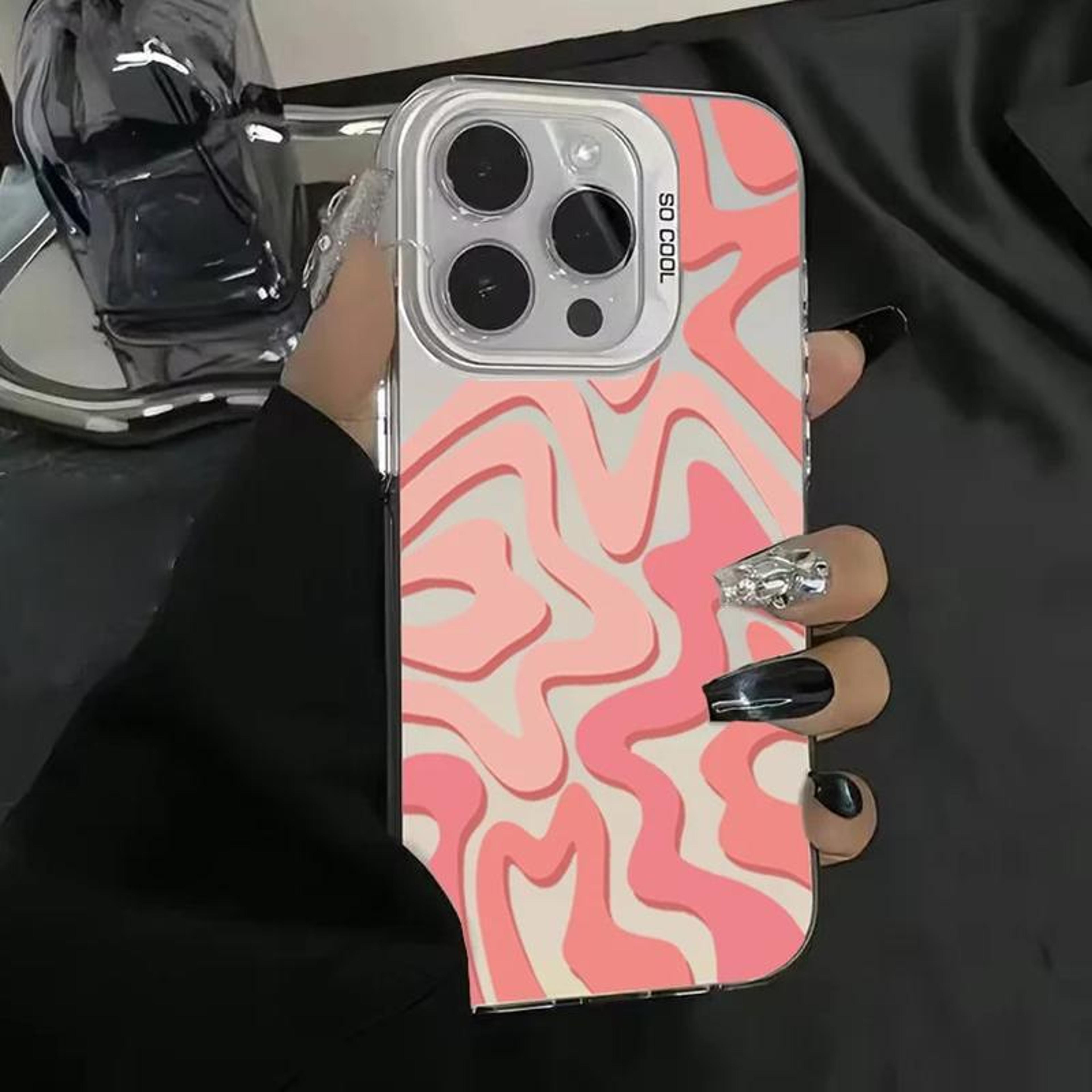 Wavy Stripe Frosted 2in1 PC Phone Case For IPhone 18 Pro Max 4