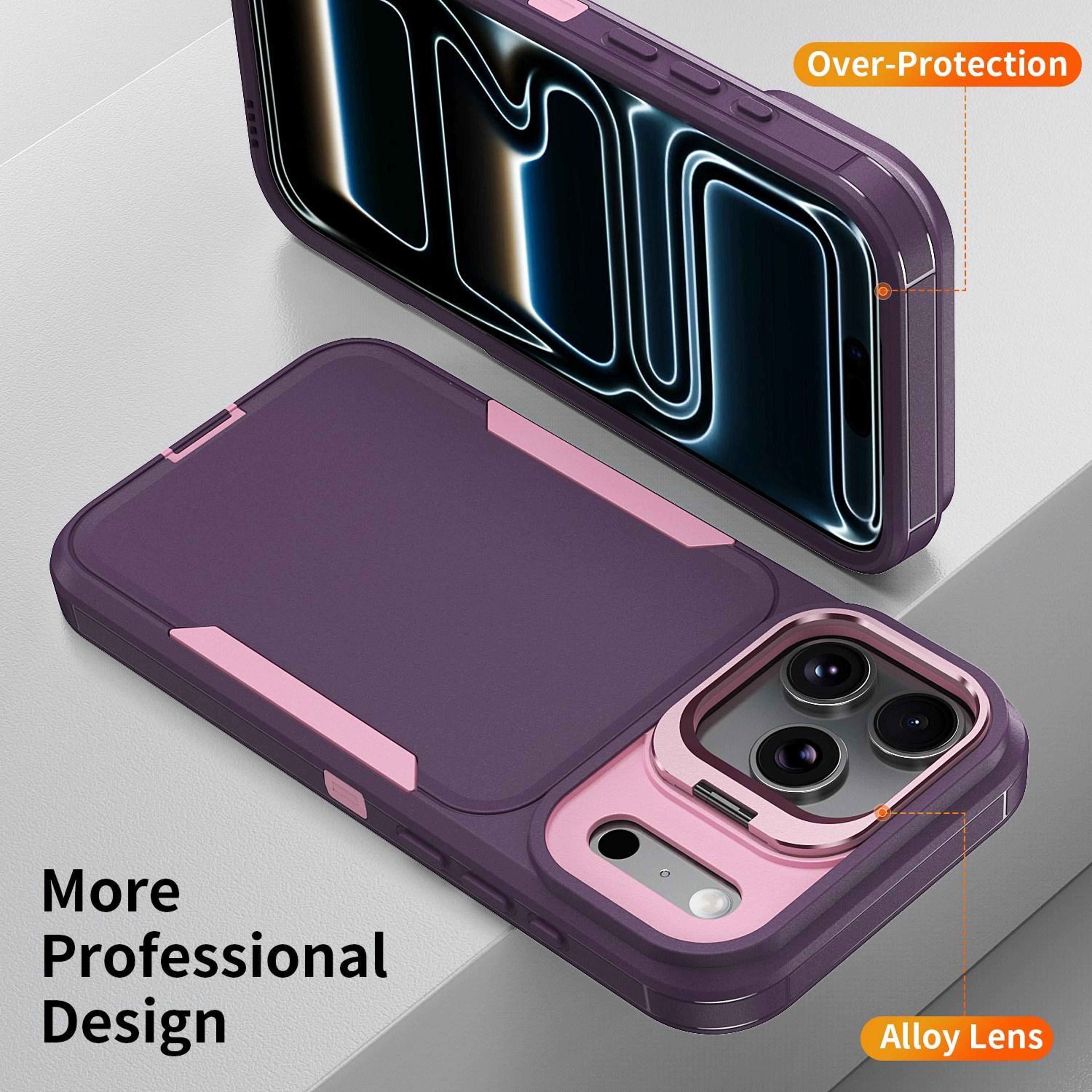 IPhone 18 Pro Lens Frame Holder Phone Case With Adjustable Hidden Holder 2