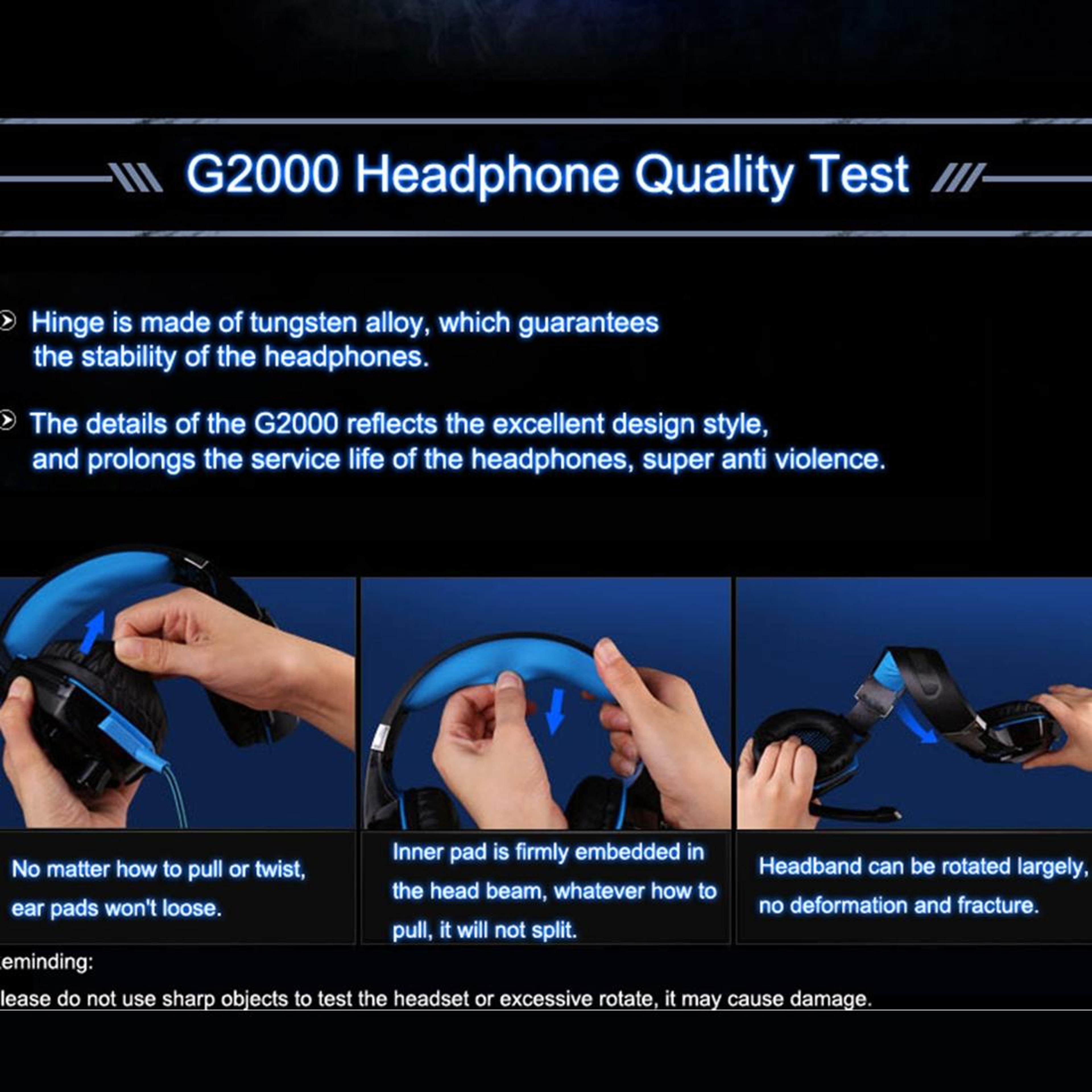 OverEar Gaming Headset With 50mm Drivers LED Lights And Microphone 3