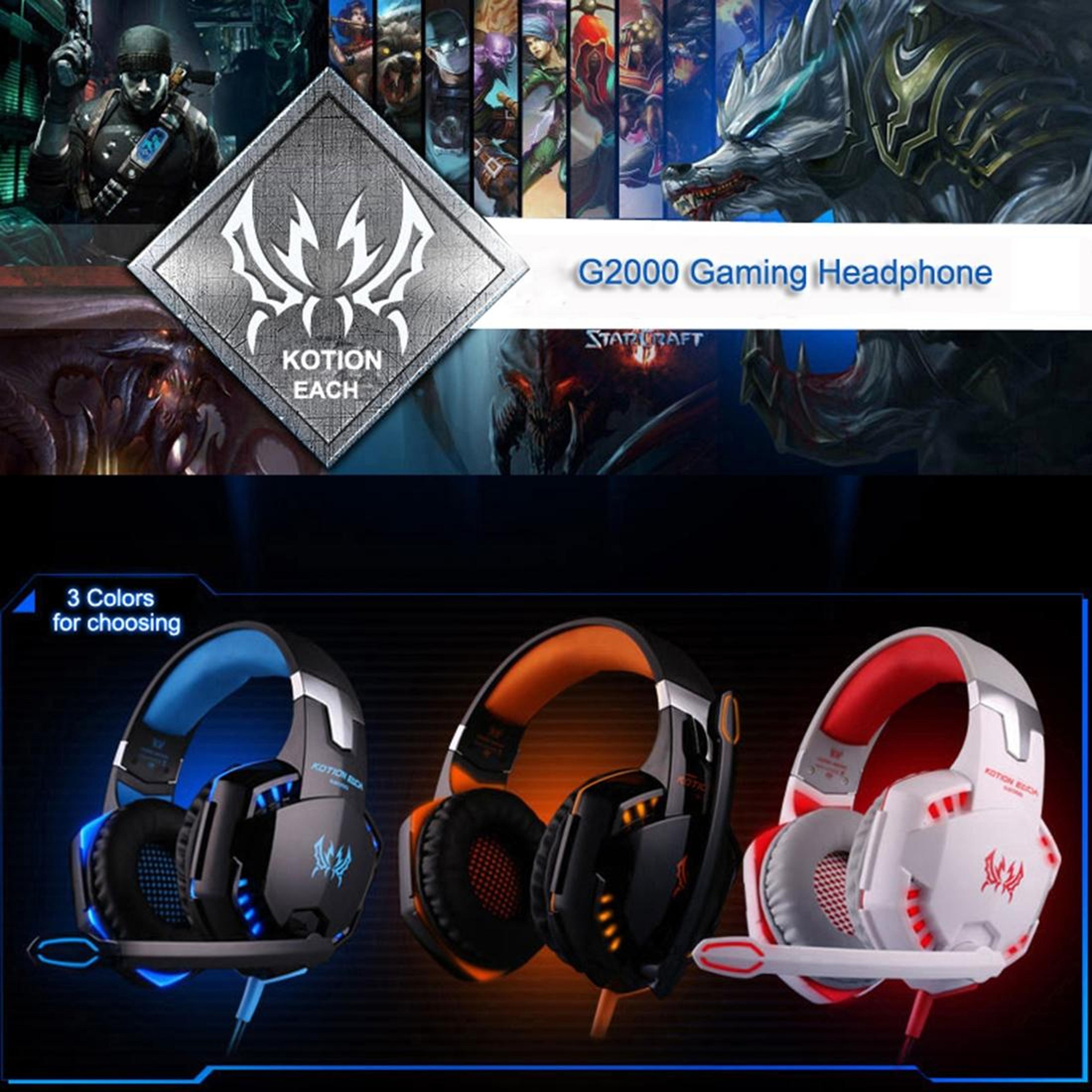 OverEar Gaming Headset With 50mm Drivers LED Lights And Microphone 15