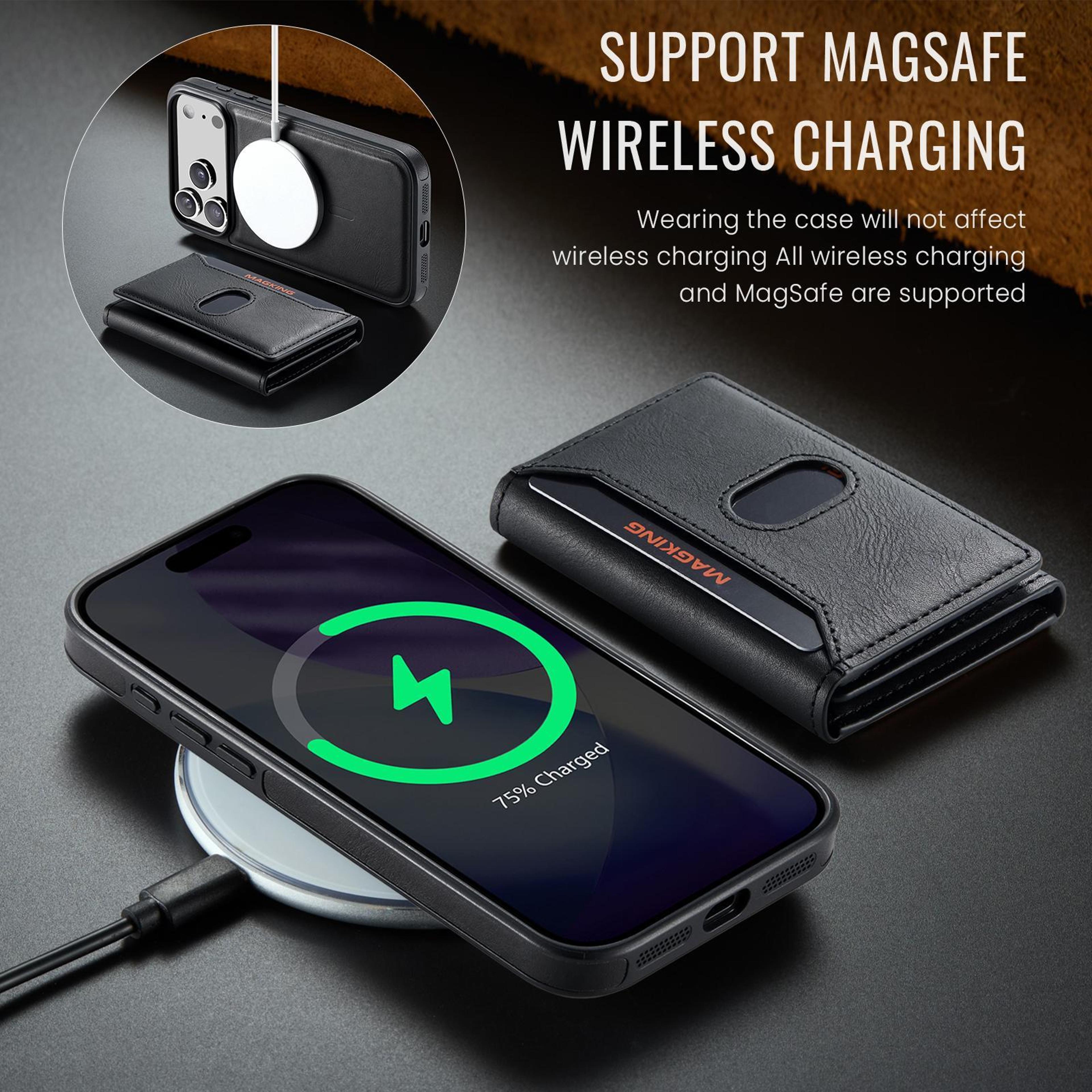 IPhone 18 Pro Max Magnetic Wallet Case With Detachable TriFold Card Holder 4