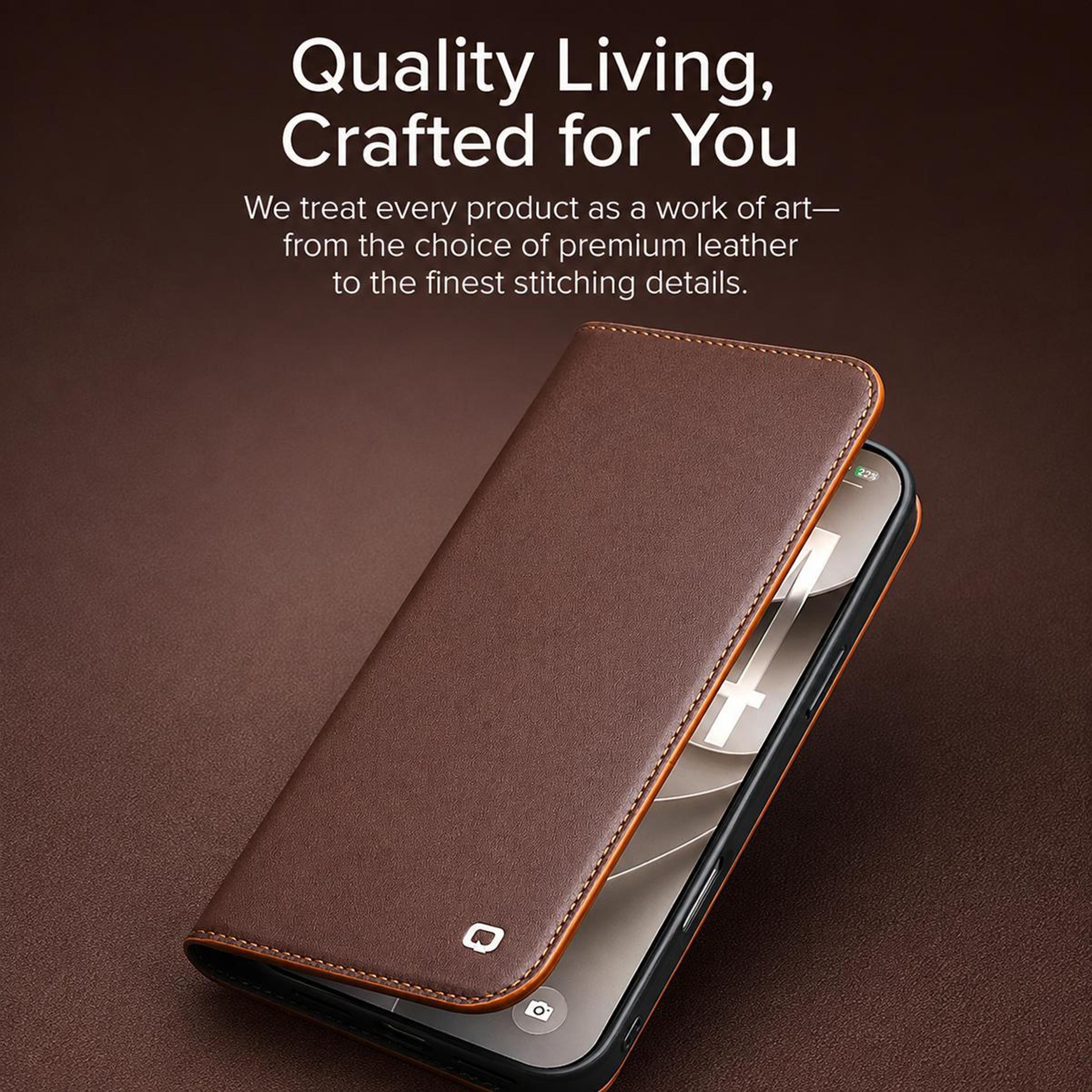 IPhone 18 Pro Genuine Leather Phone Case With Classic Design 3