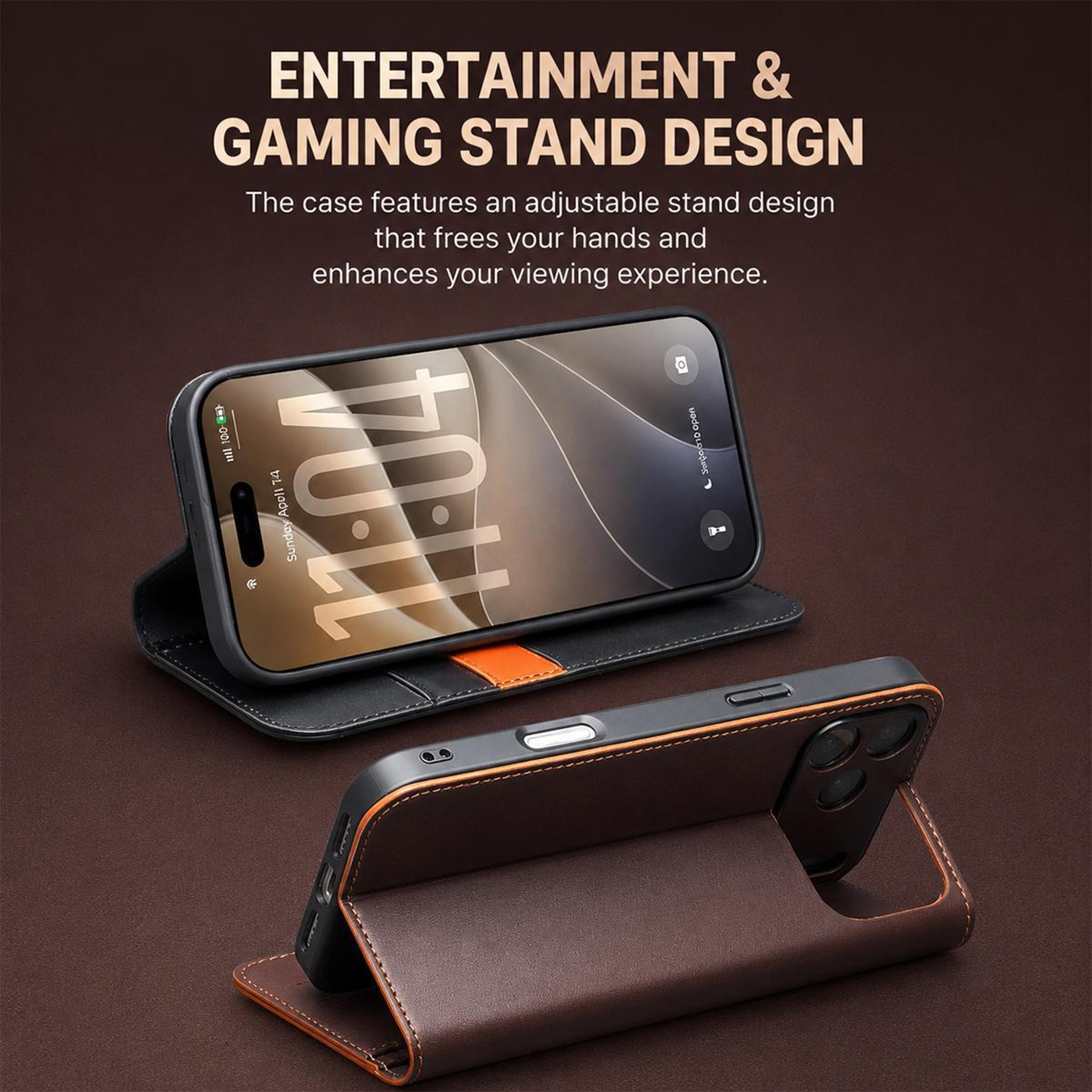 IPhone 18 Pro Genuine Leather Phone Case With Classic Design 5