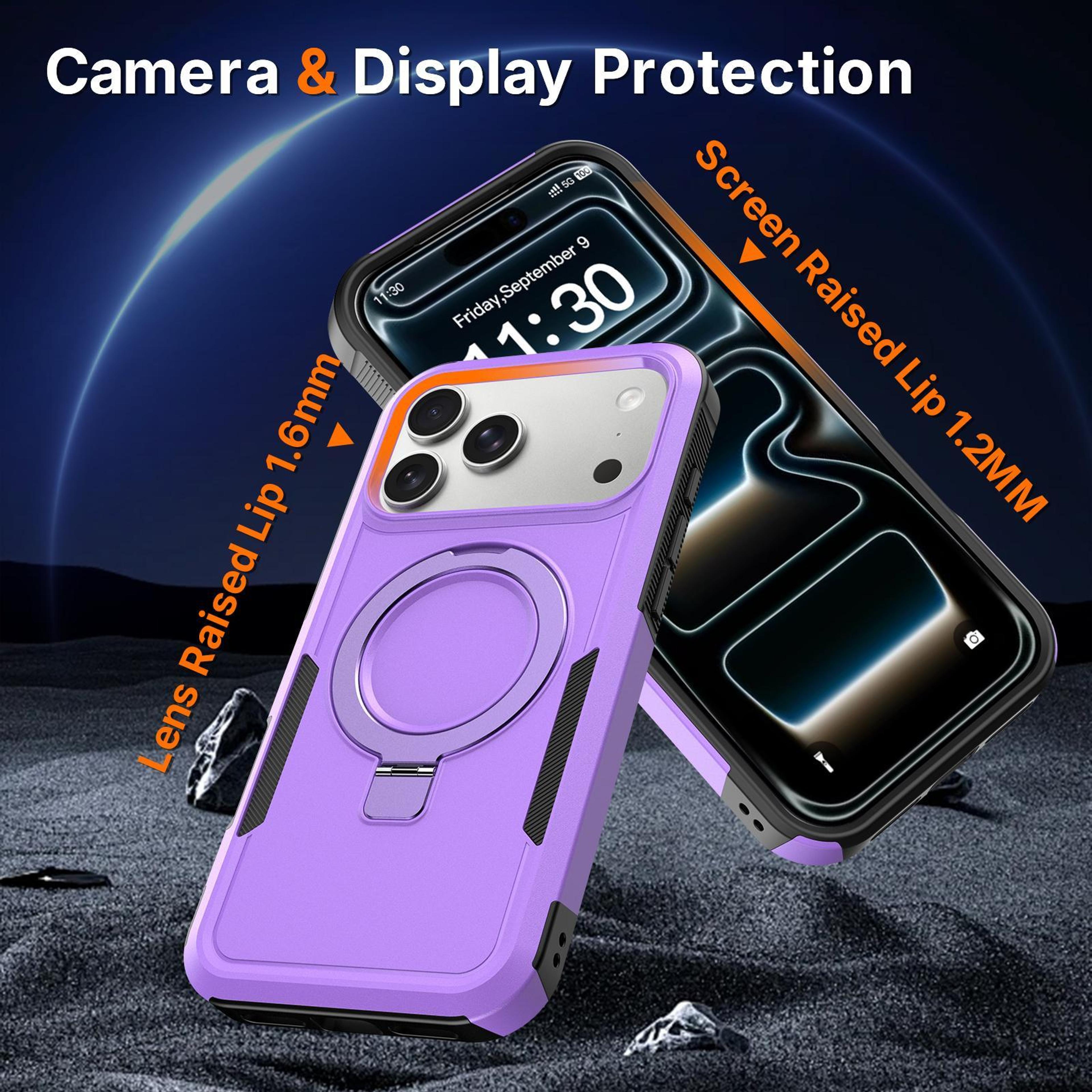 Shockproof Hybrid IPhone 18 Pro Max Case With Rotating Ring Holder And Magnetic Alignment 6