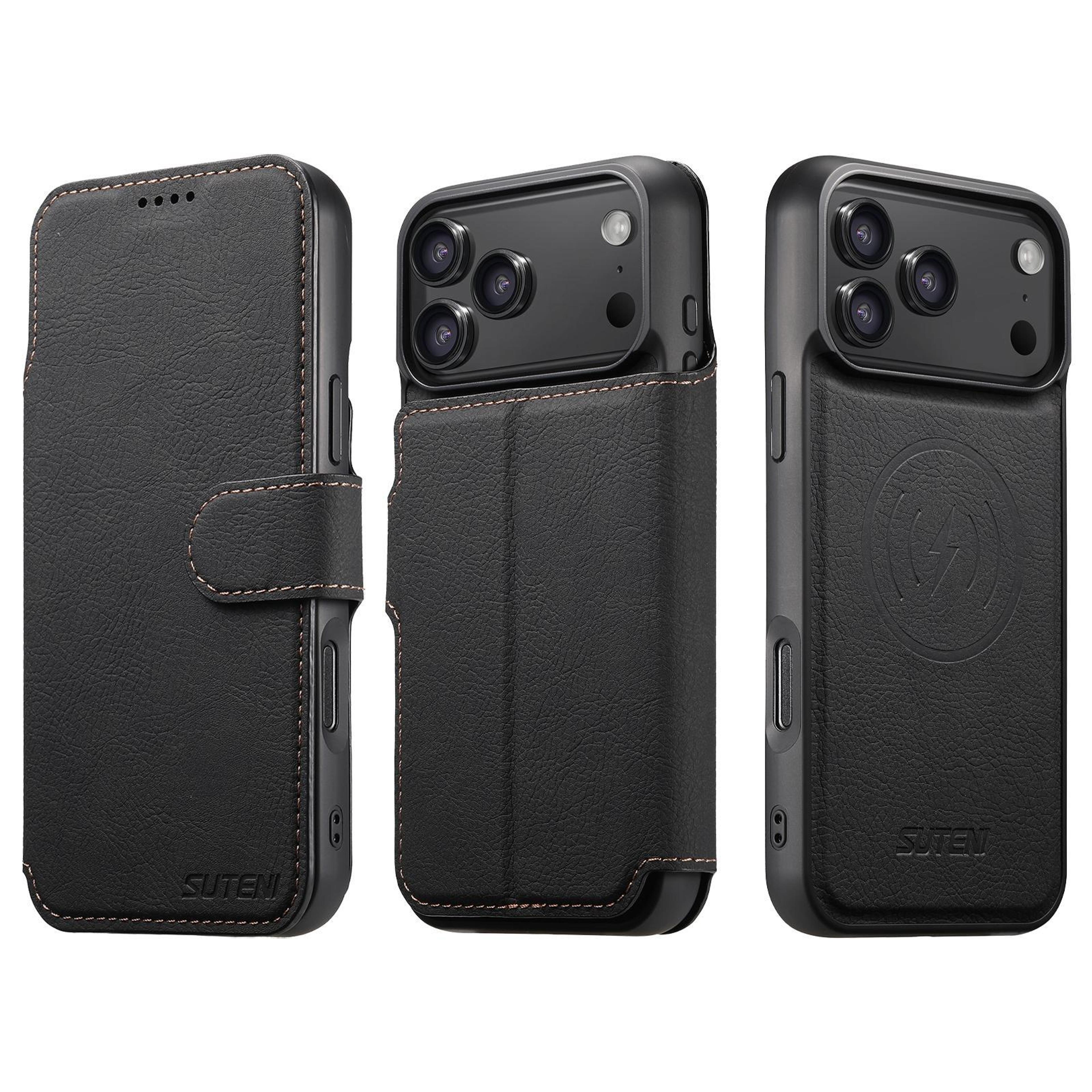 IPhone 18 Pro Max 2in1 Magnetic Wallet Case With Detachable PU Leather Cover 0