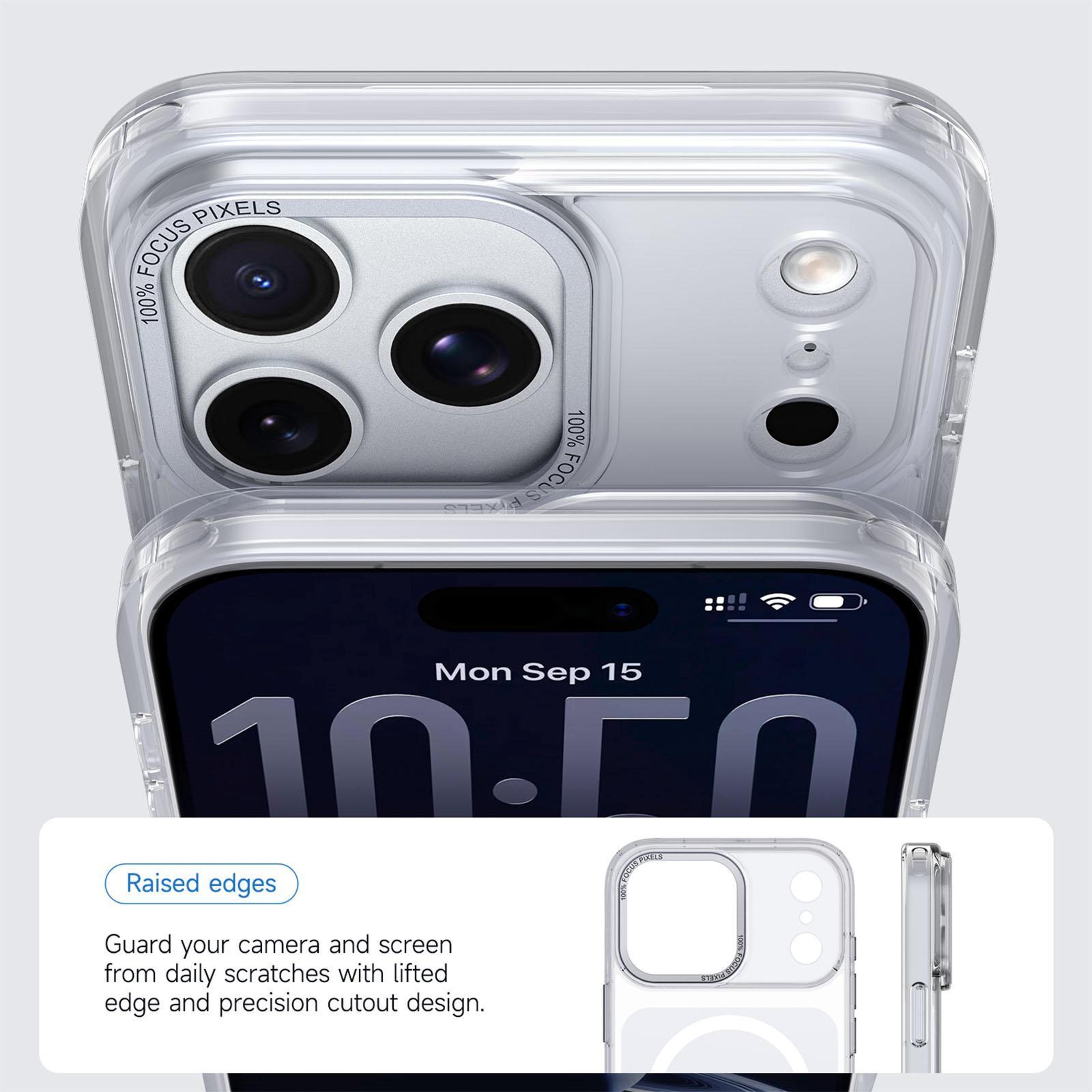 IPhone 18 Pro Clear Magnetic MagSafe Case With Metal Camera Frame 4