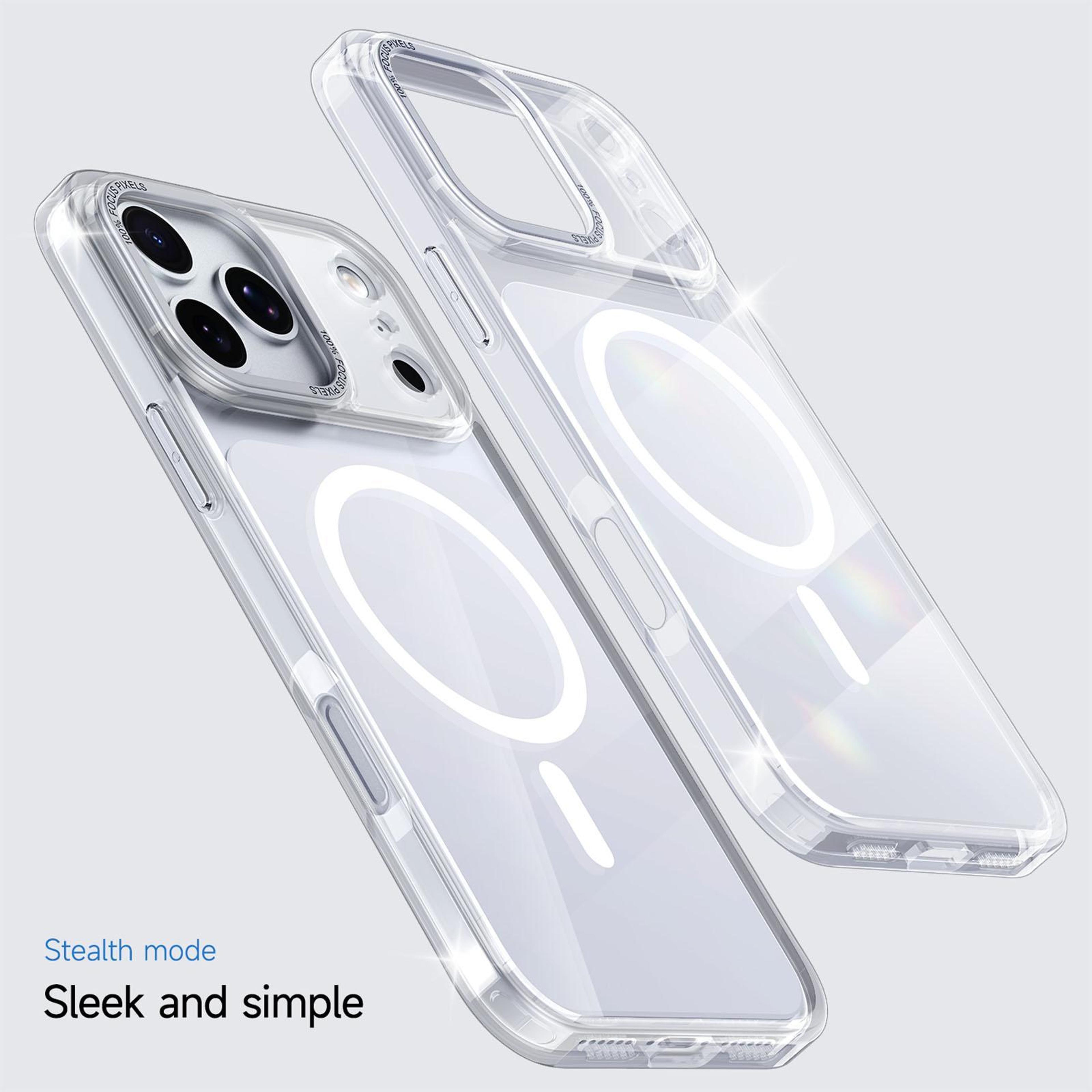 IPhone 18 Pro Clear Magnetic MagSafe Case With Metal Camera Frame 5