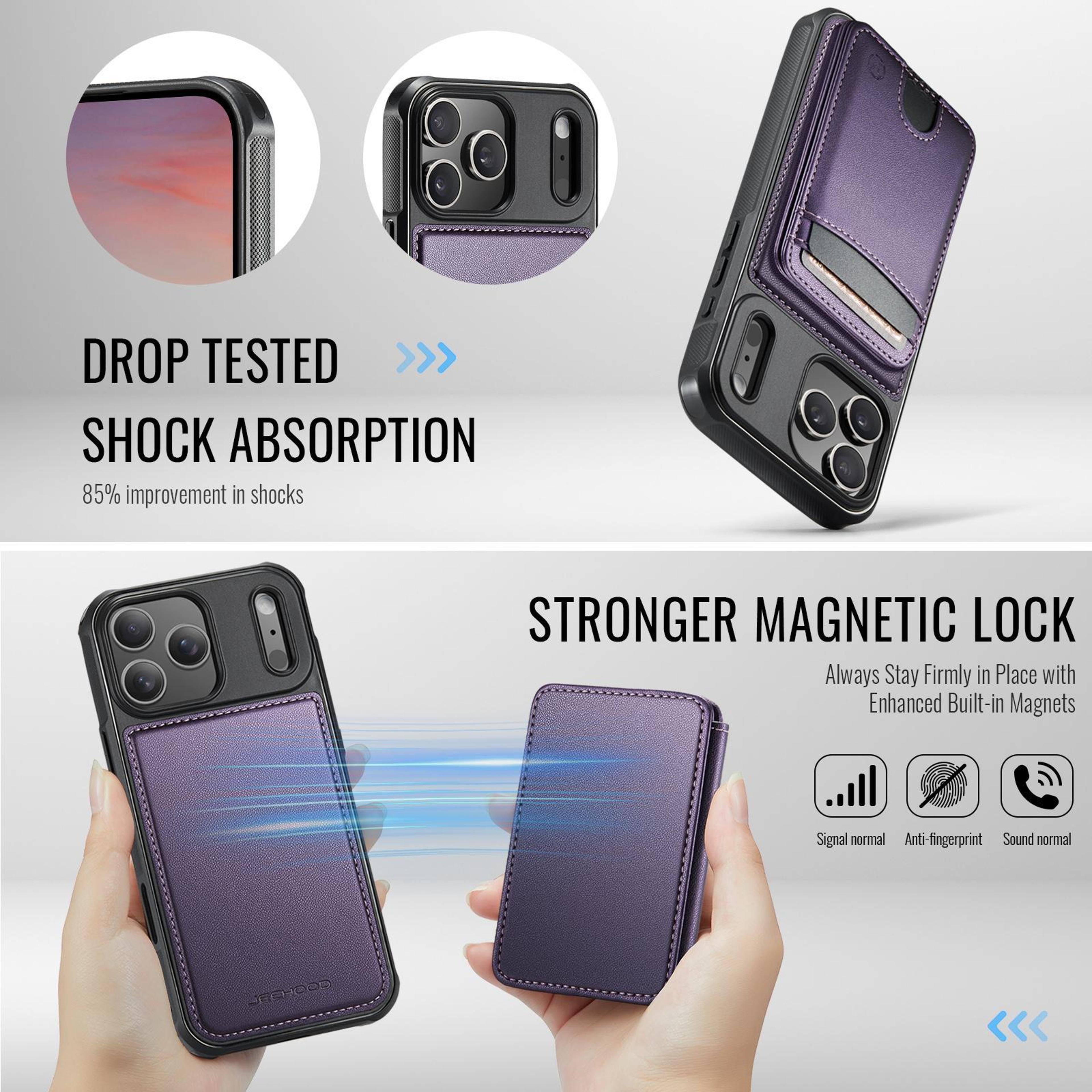 IPhone 18 Pro MagSafe Wallet Case With Detachable RFID Card Holder 1