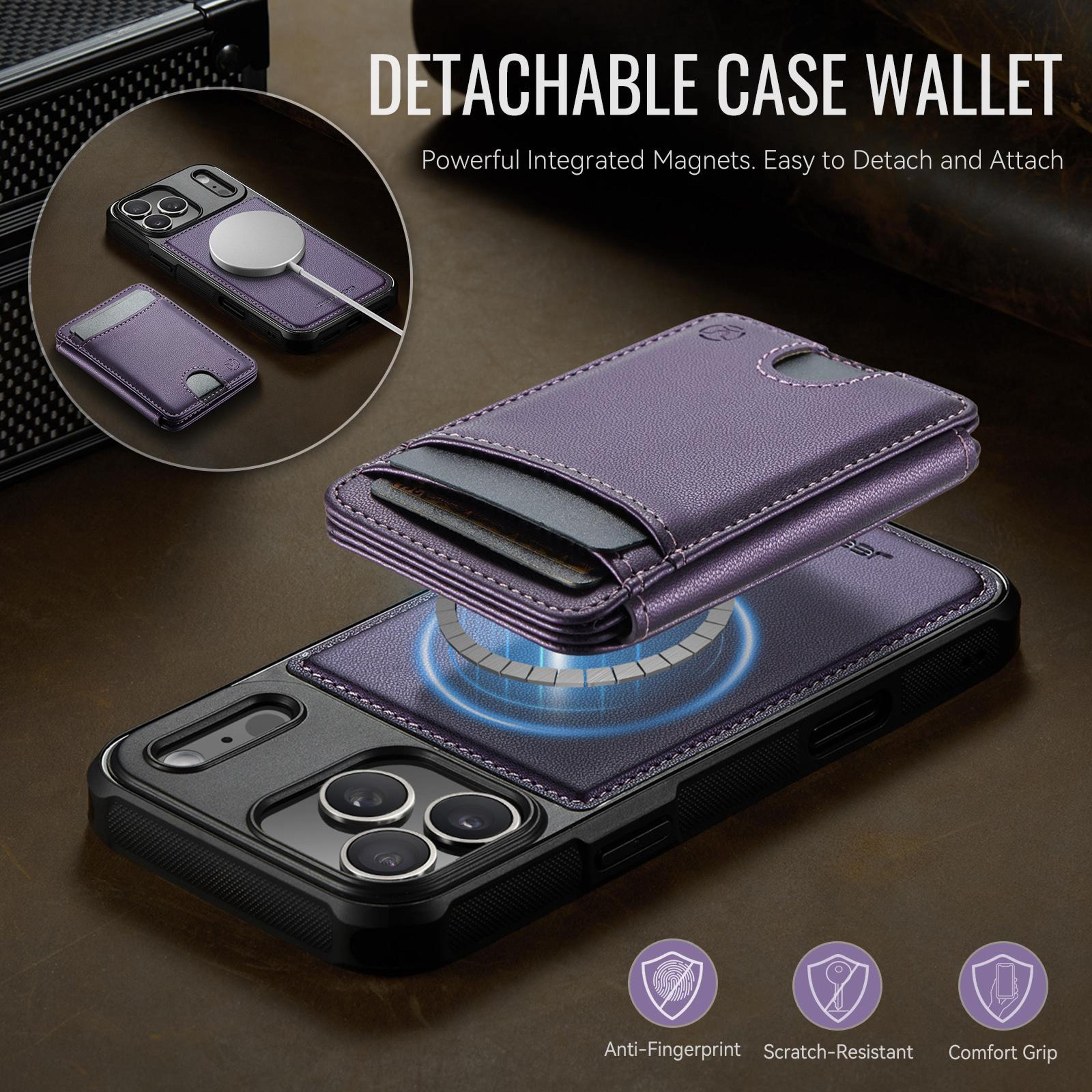 IPhone 18 Pro Max MagSafe RFID Card Holder Case With Detachable Wallet 2
