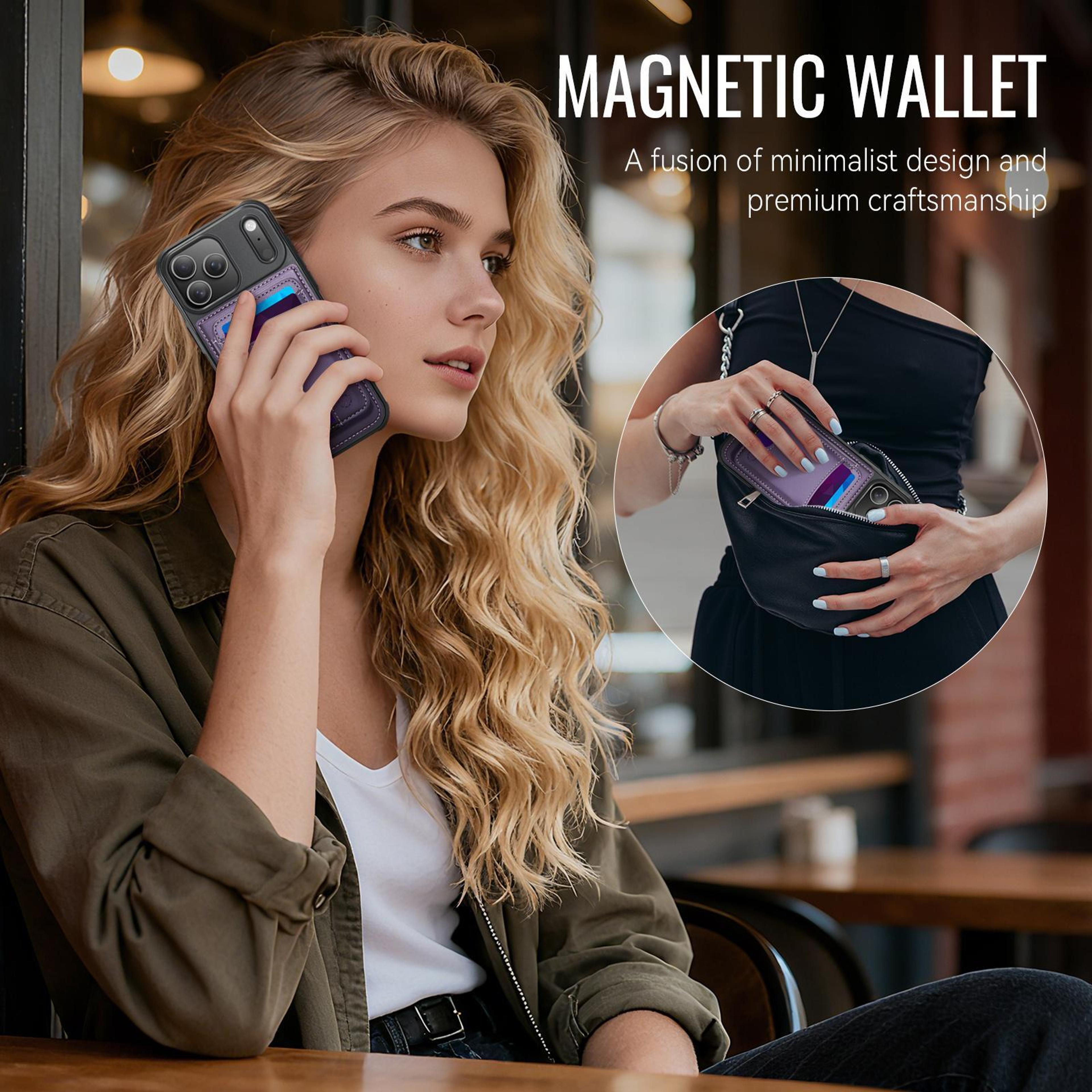 IPhone 18 Pro Max MagSafe RFID Card Holder Case With Detachable Wallet 6
