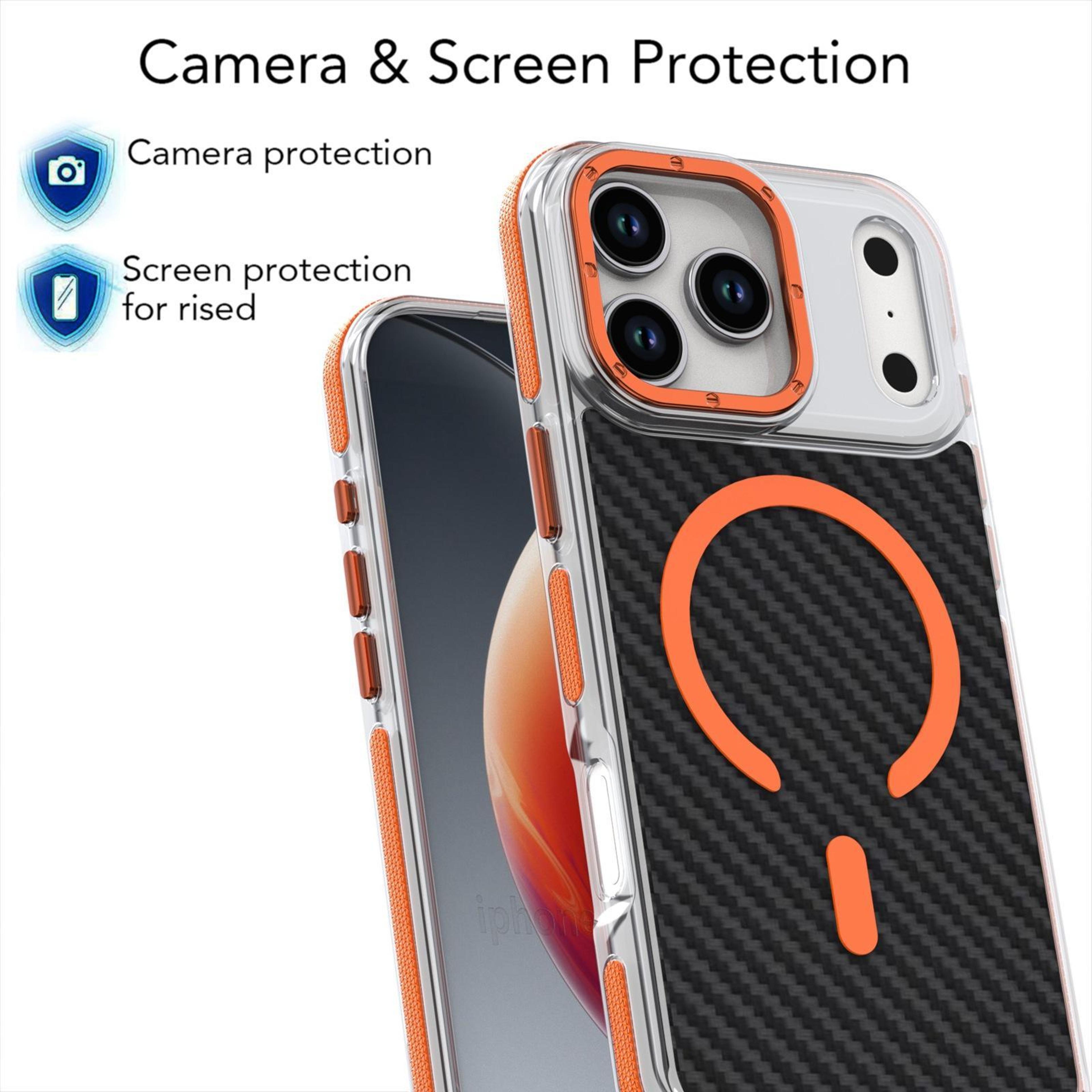 IPhone 18 Pro Max MagSafe Case With DualColor Carbon Fiber Texture 4