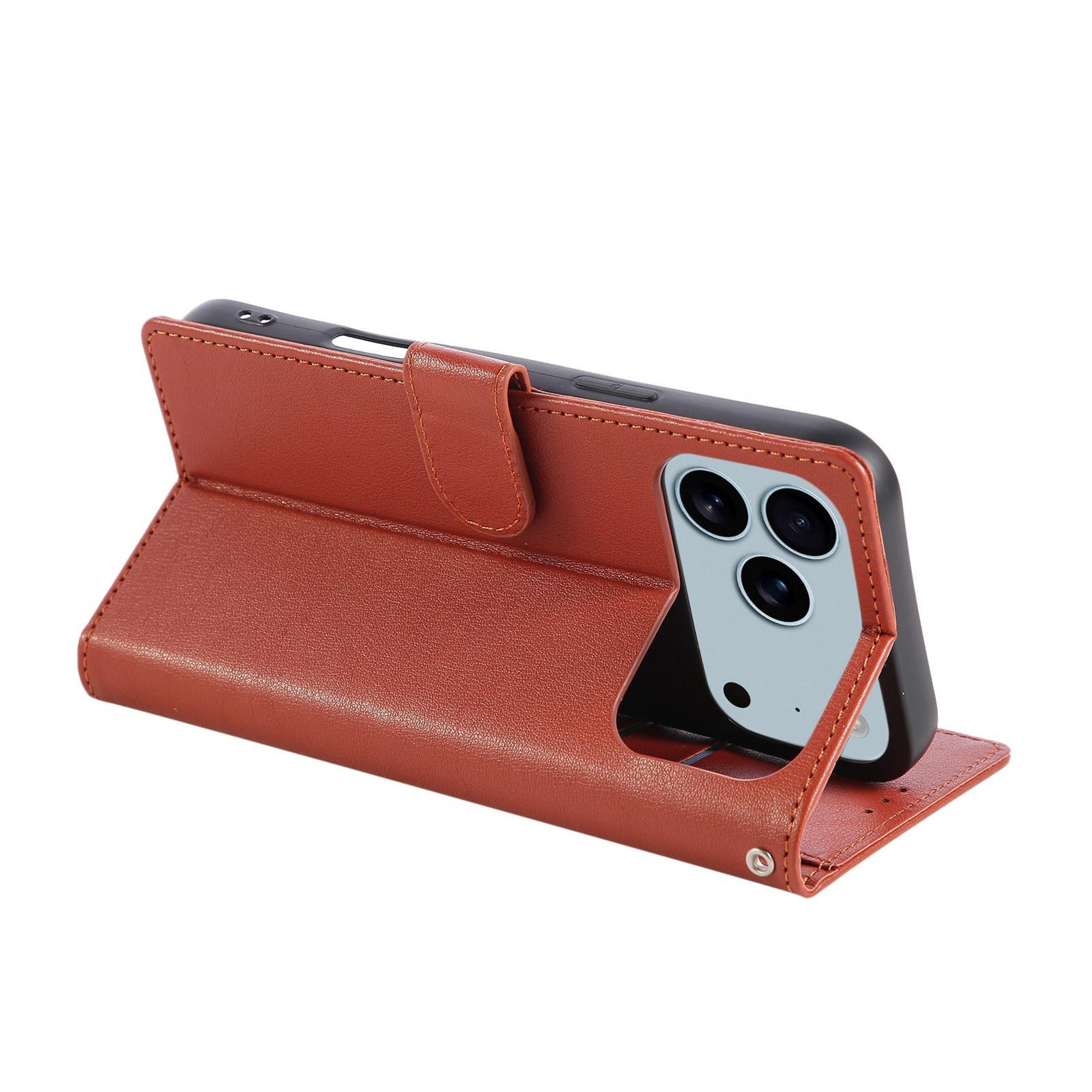 3Card Slot Leather Phone Case For IPhone 18 Pro 4