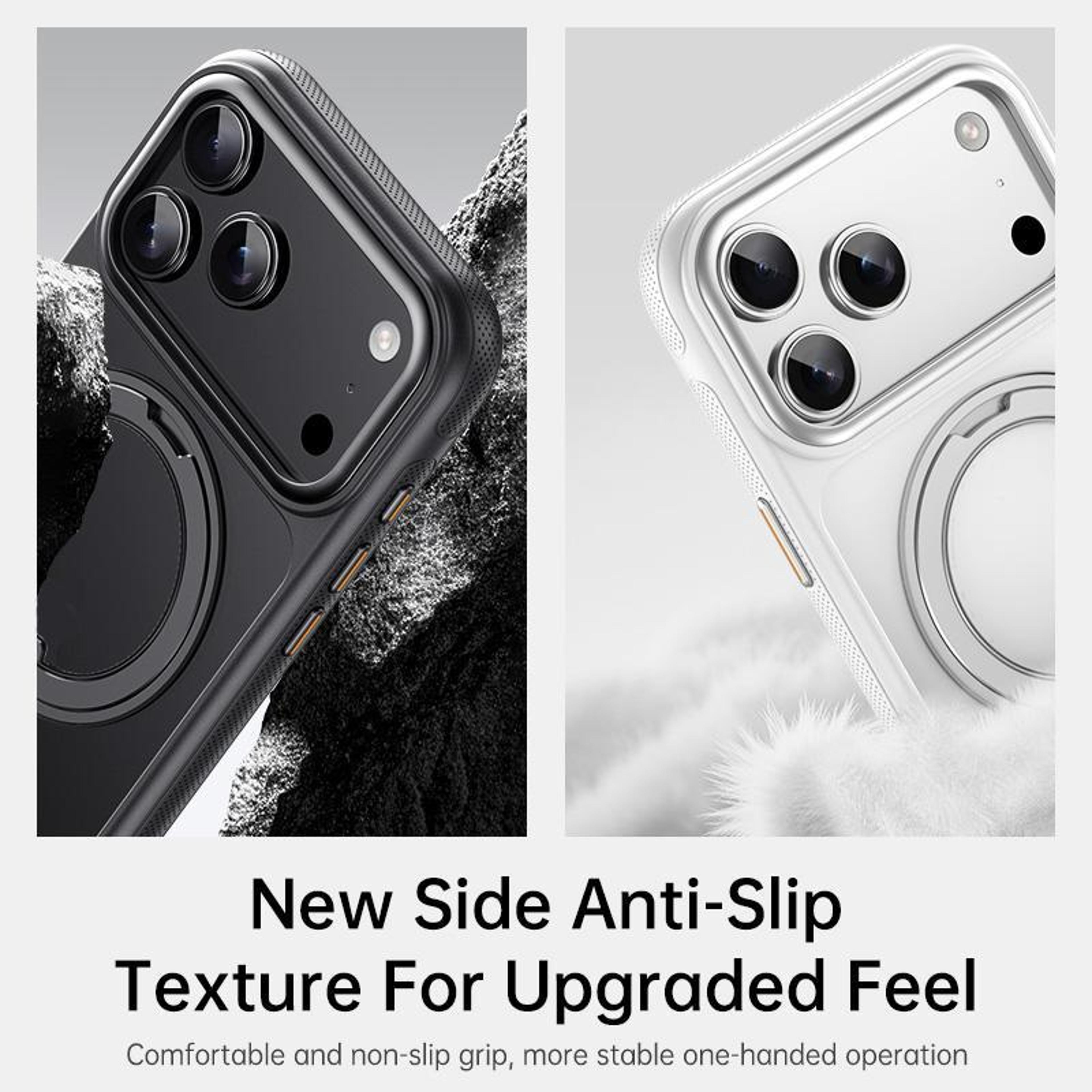 IPhone 18 Pro Case With 360 Rotation Ring Holder And Magnetic Wireless Charging 1