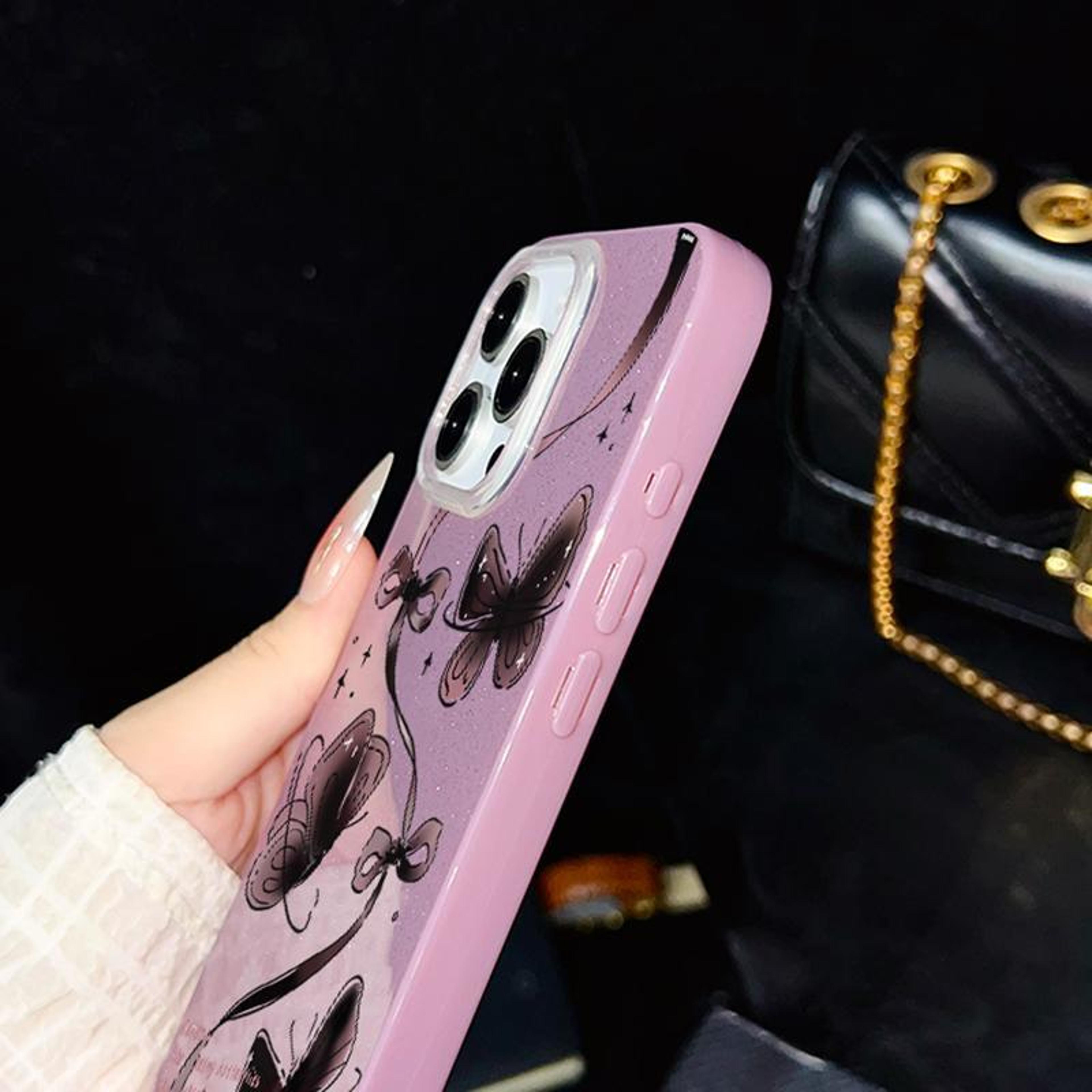 Glitter Butterfly Phone Case For 18 Pro With Hybrid PC TPU Protection 4