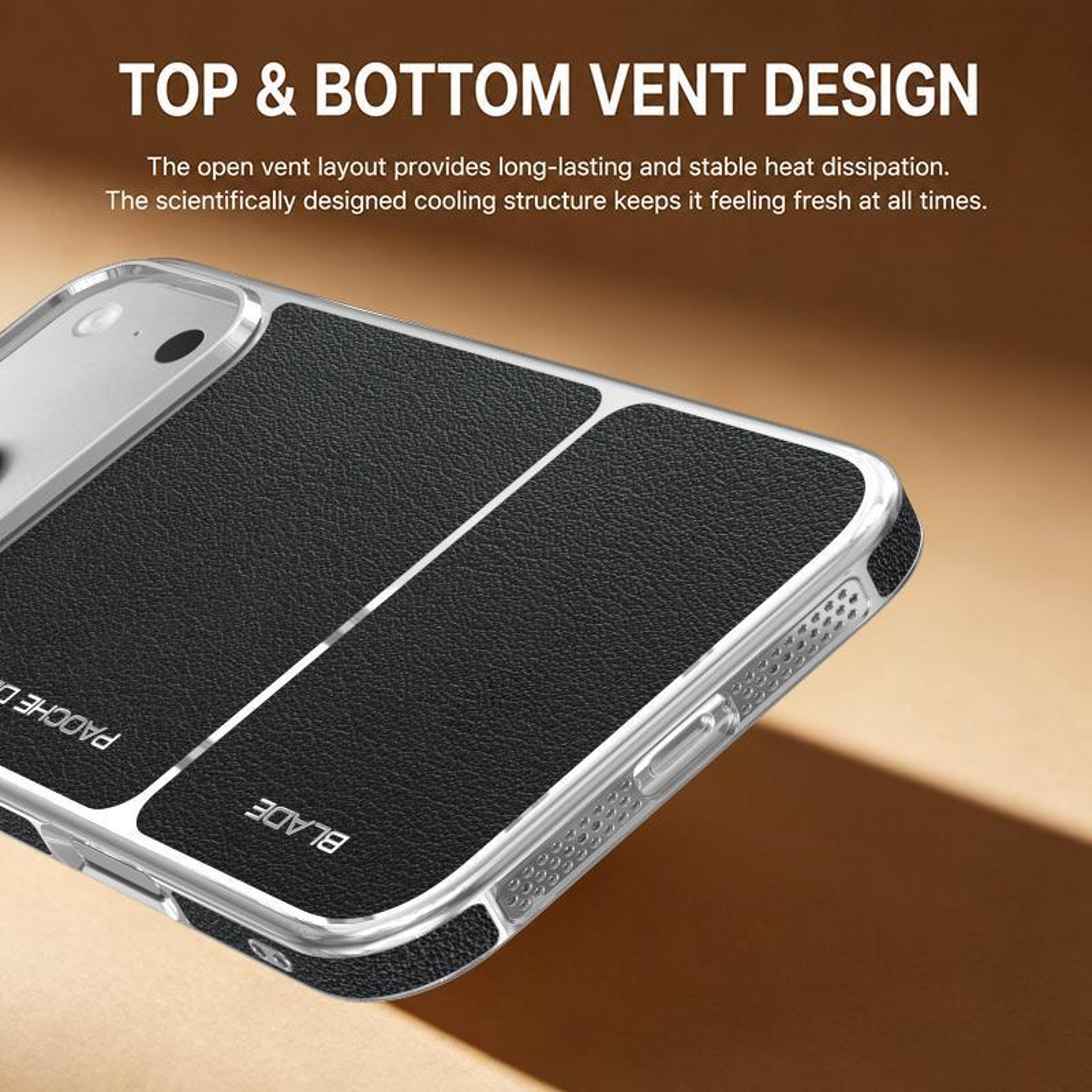 IPhone 18 Pro Magnetic Hybrid PU PC Phone Case 2