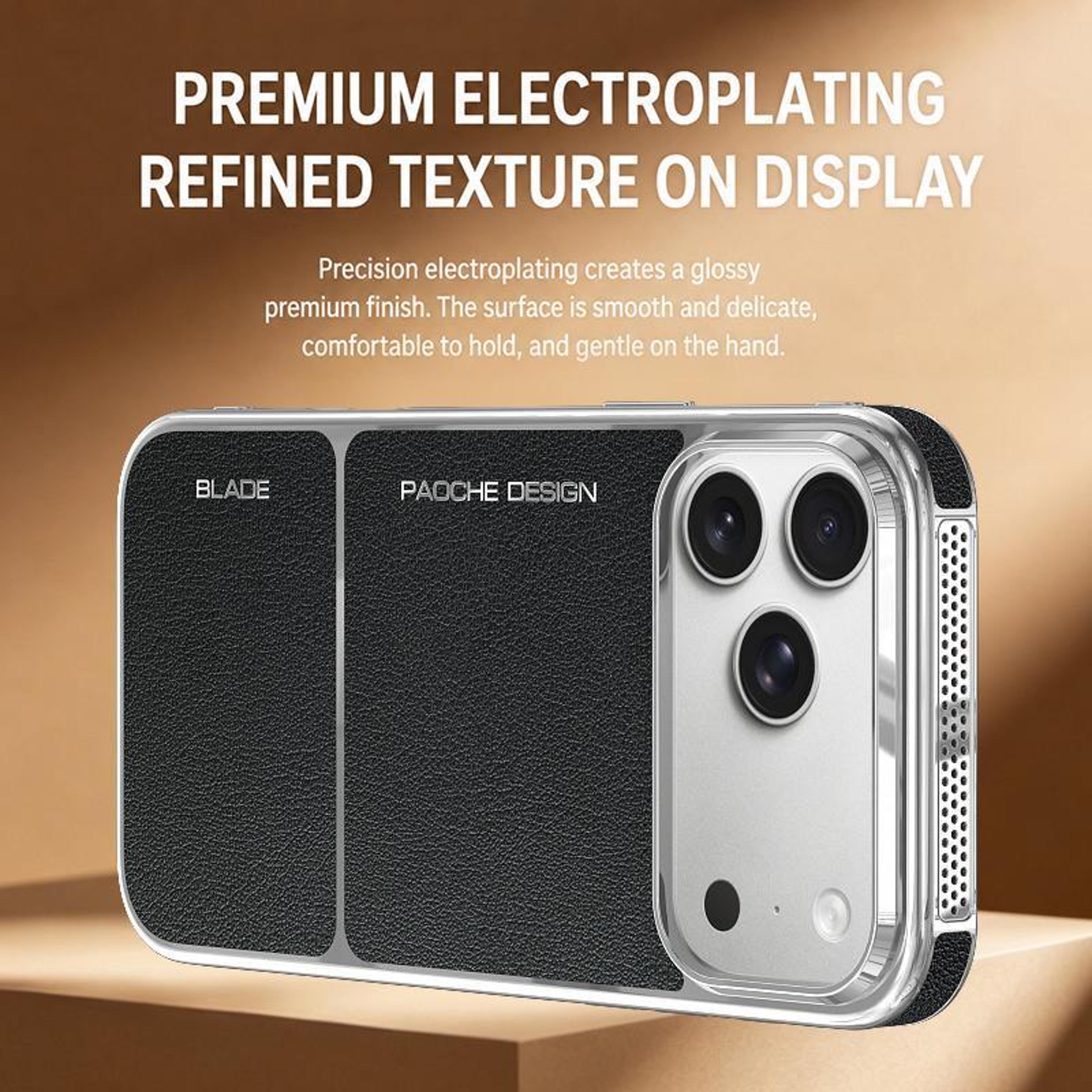 IPhone 18 Pro Magnetic Hybrid PU PC Phone Case 9