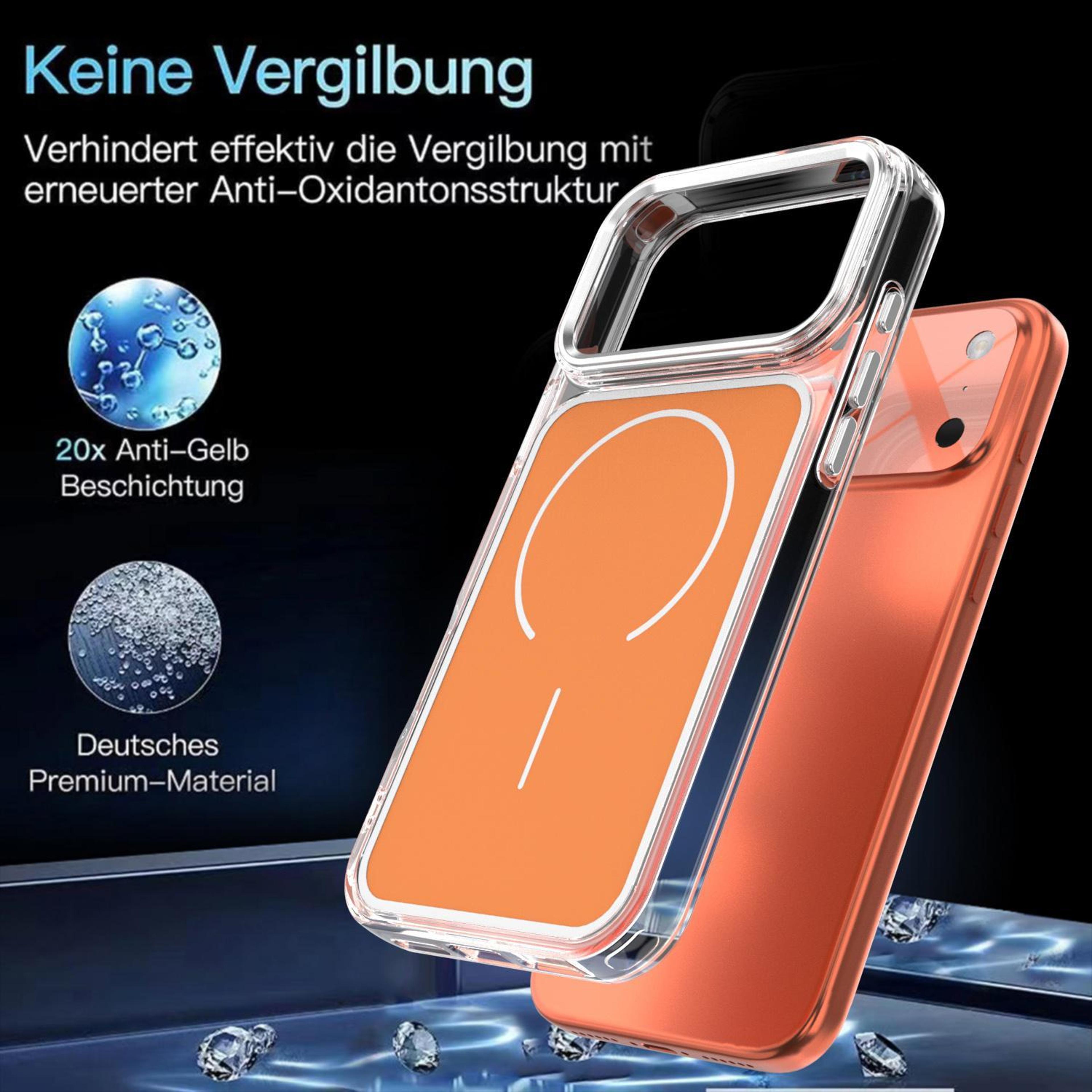 IPhone 18 Pro Max MagSafe Magnetic Phone Case With TwoColor Acrylic TPU Design 3