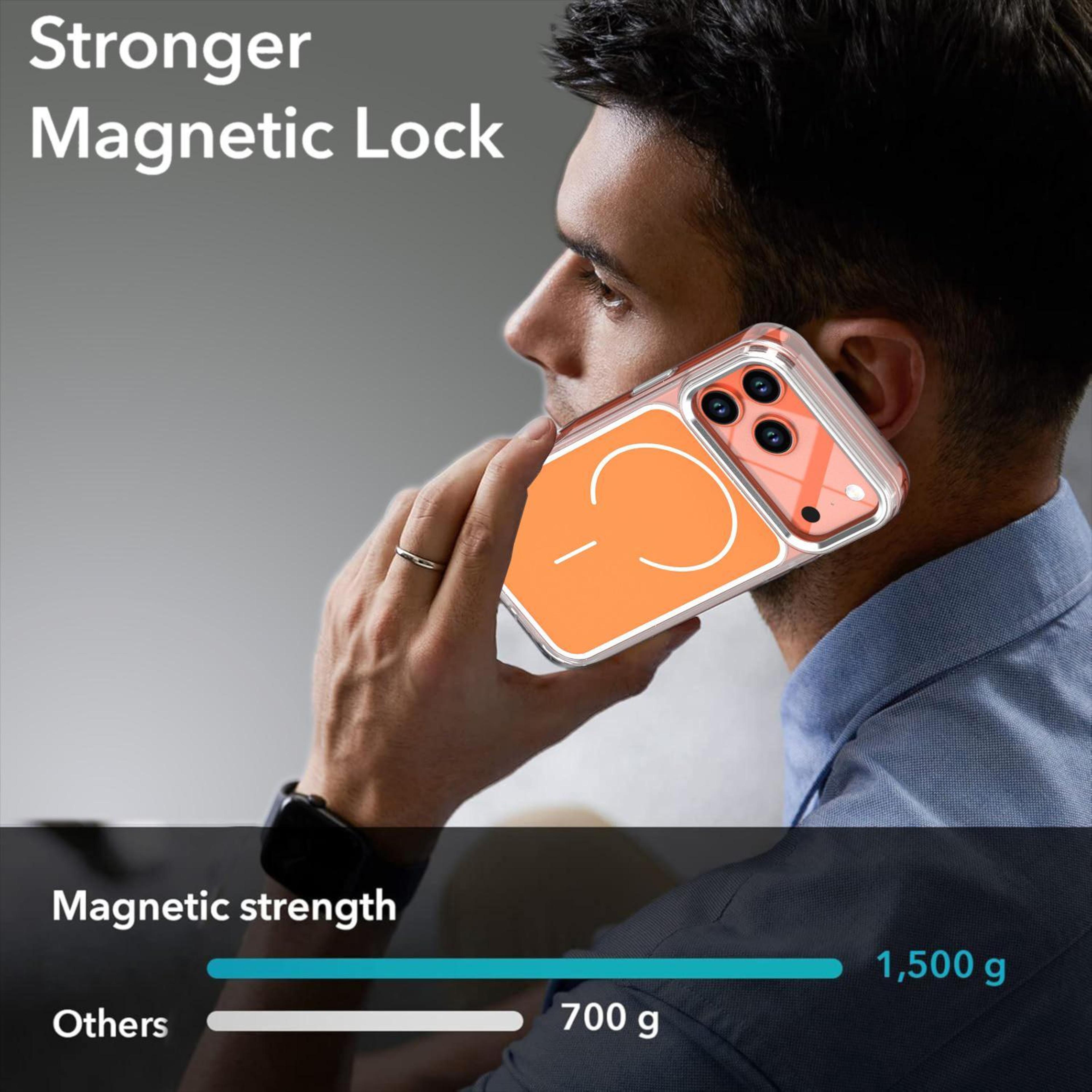 IPhone 18 Pro Max MagSafe Magnetic Phone Case With TwoColor Acrylic TPU Design 6