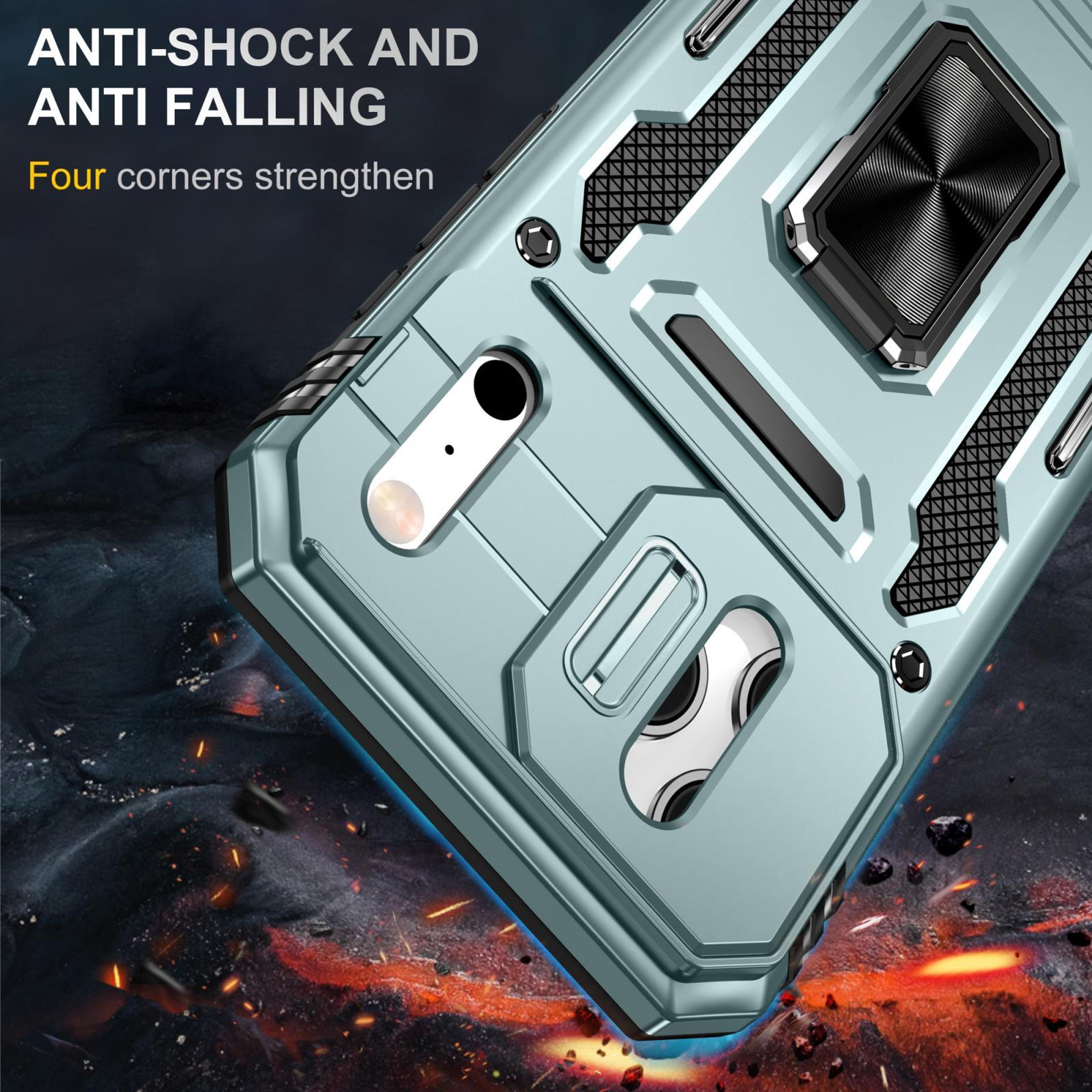 Armor PC TPU Camera Shield Phone Case For 18 Pro With Rotating Ring Stand 1