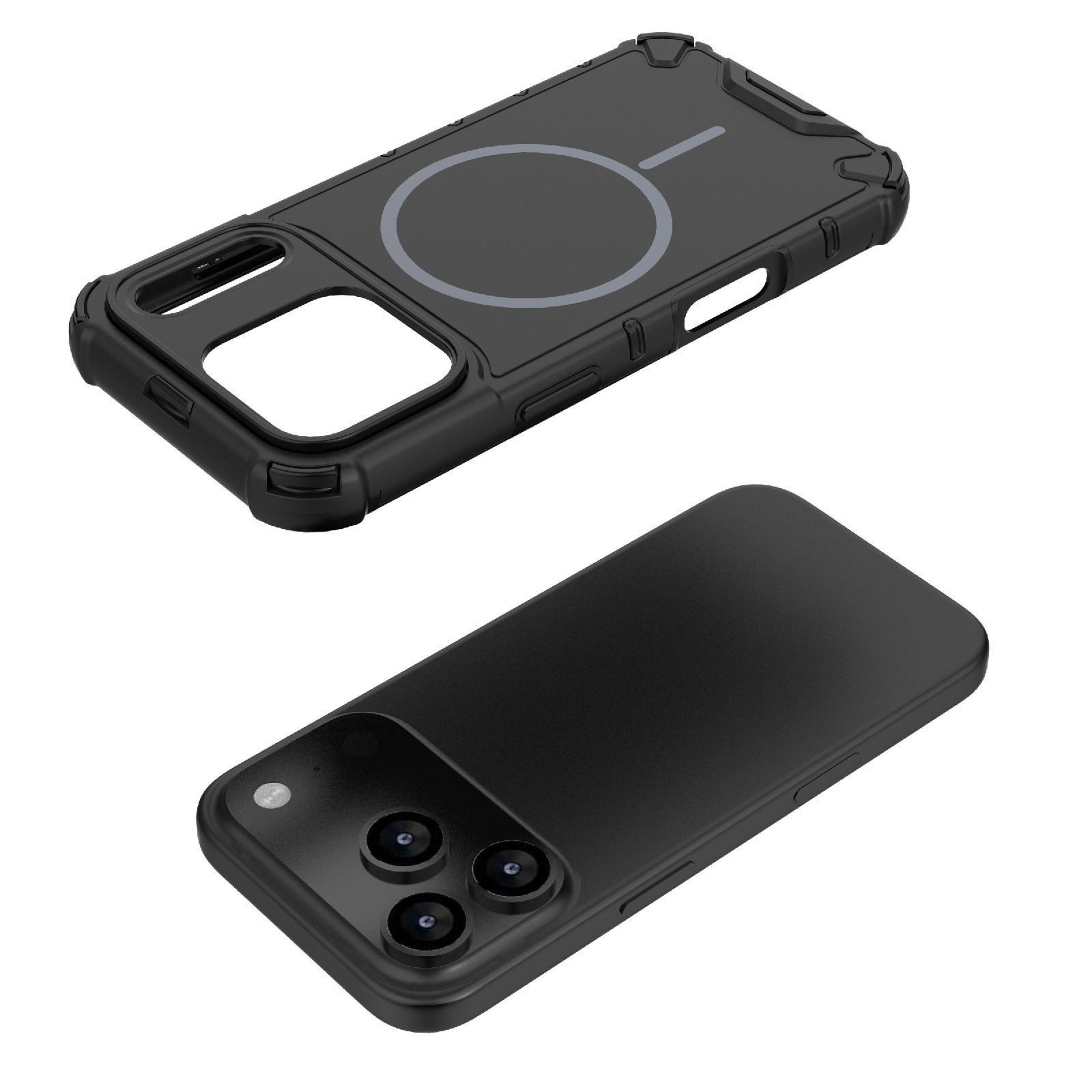 Grating Solid Color Magnetic IPhone 18 Pro Case With Wireless Charging Support 3