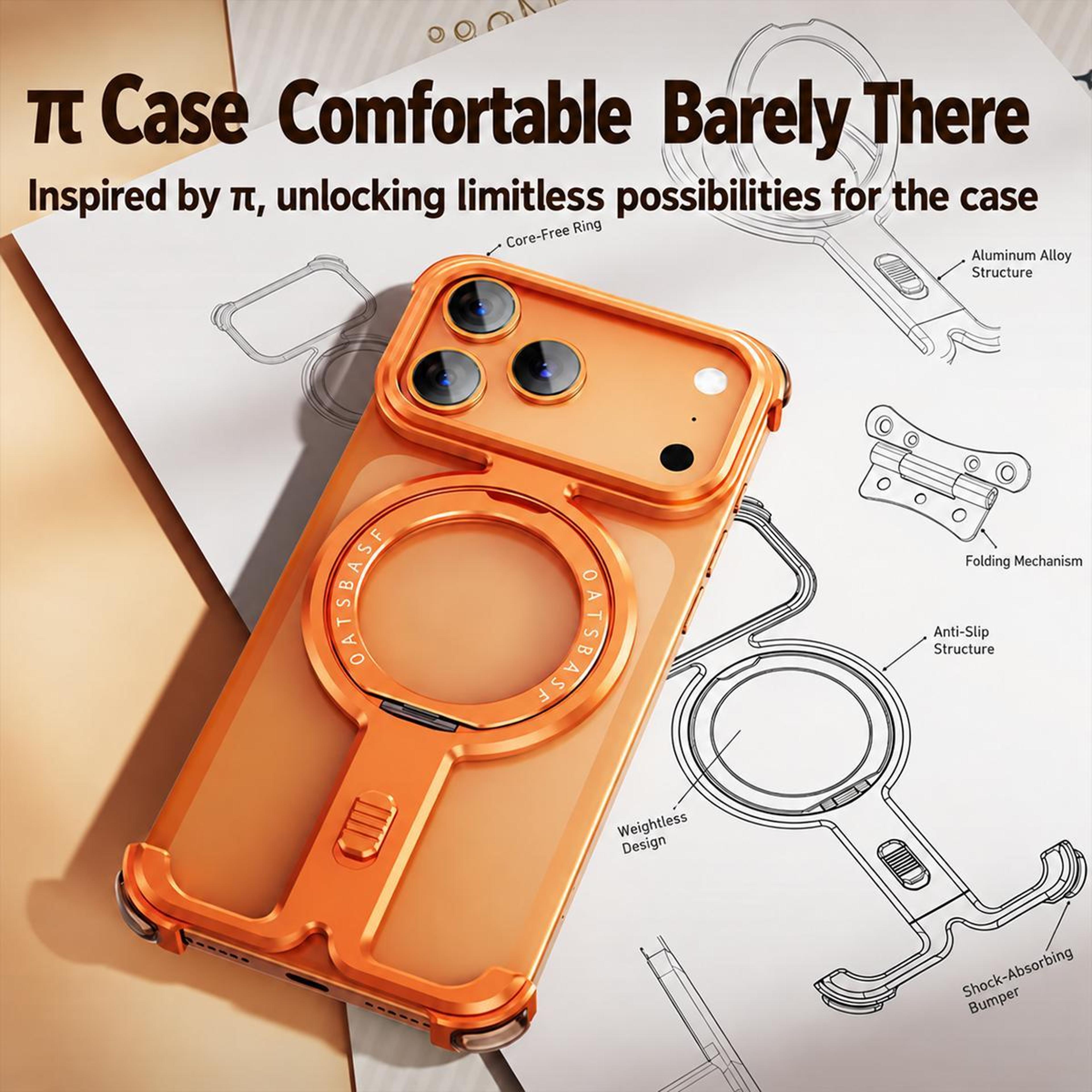 Magnetic Phone Case For IPhone 18 Pro Max With 360 Degree Rotating Holder 7