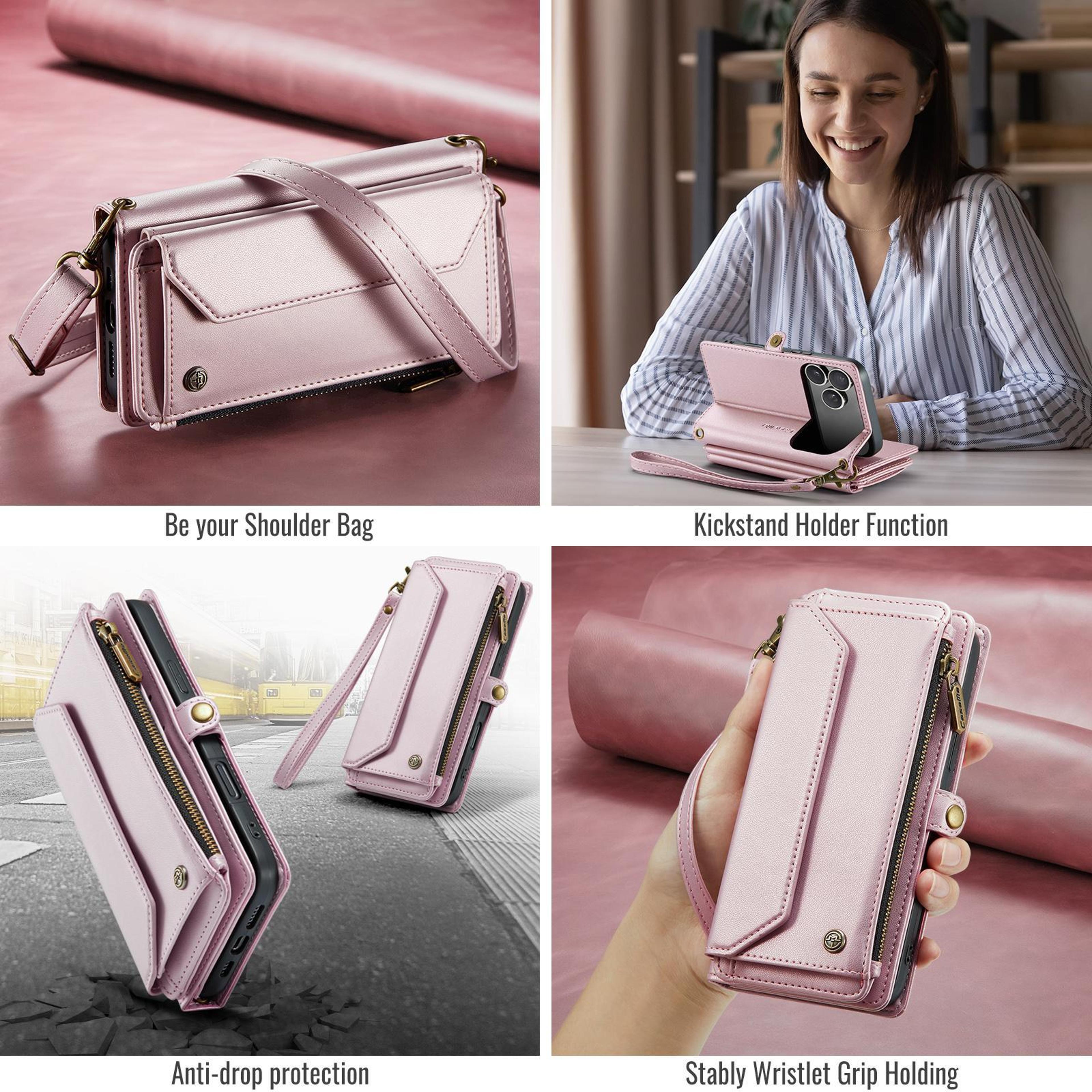 IPhone 18 Pro Max Wallet Case With RFID Blocking And Crossbody Straps 7