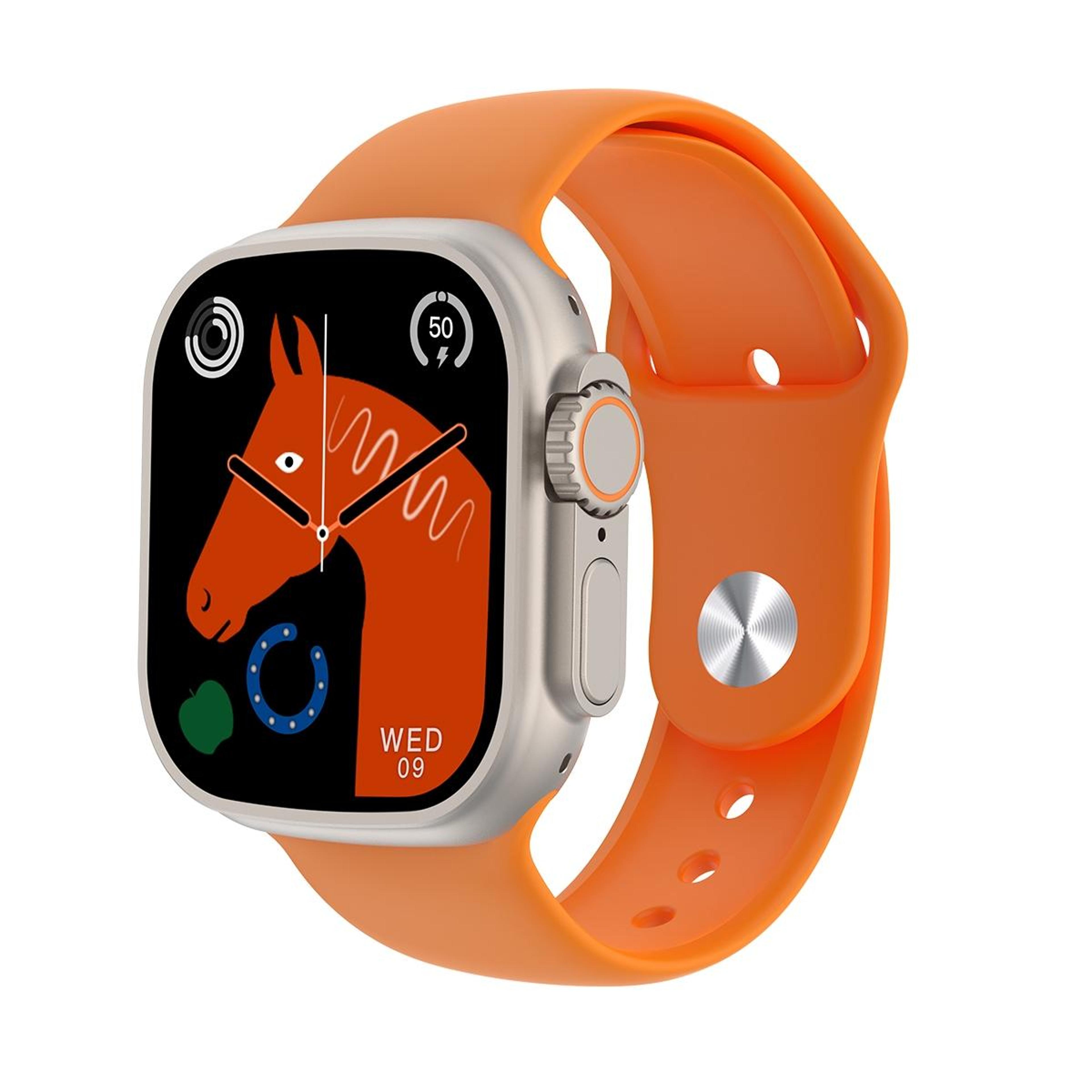 2.1-inch color screen smart watch with heart rate and blood pressure monitoring