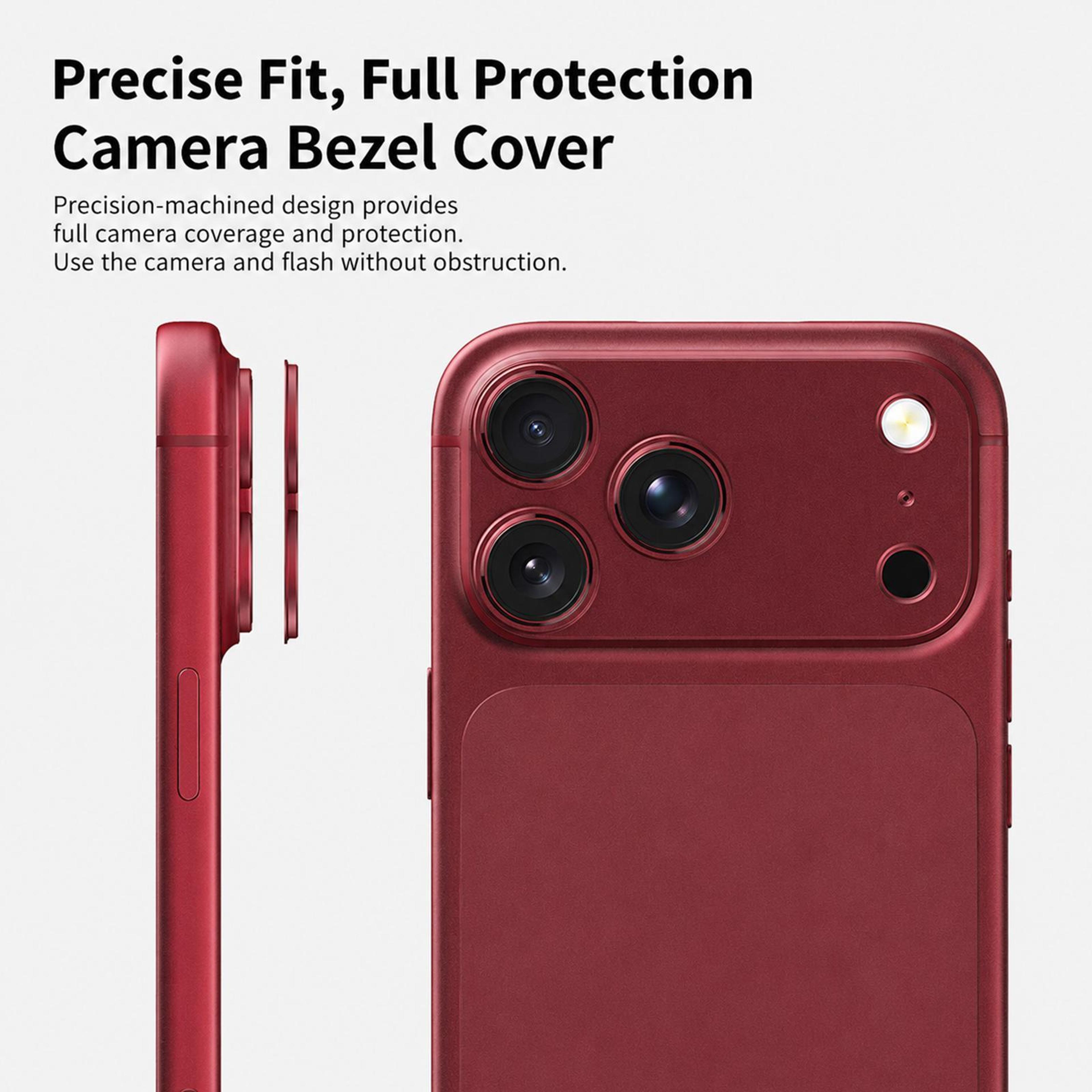 18 Pro Aluminum Alloy Hollow Camera Lens Protector 2
