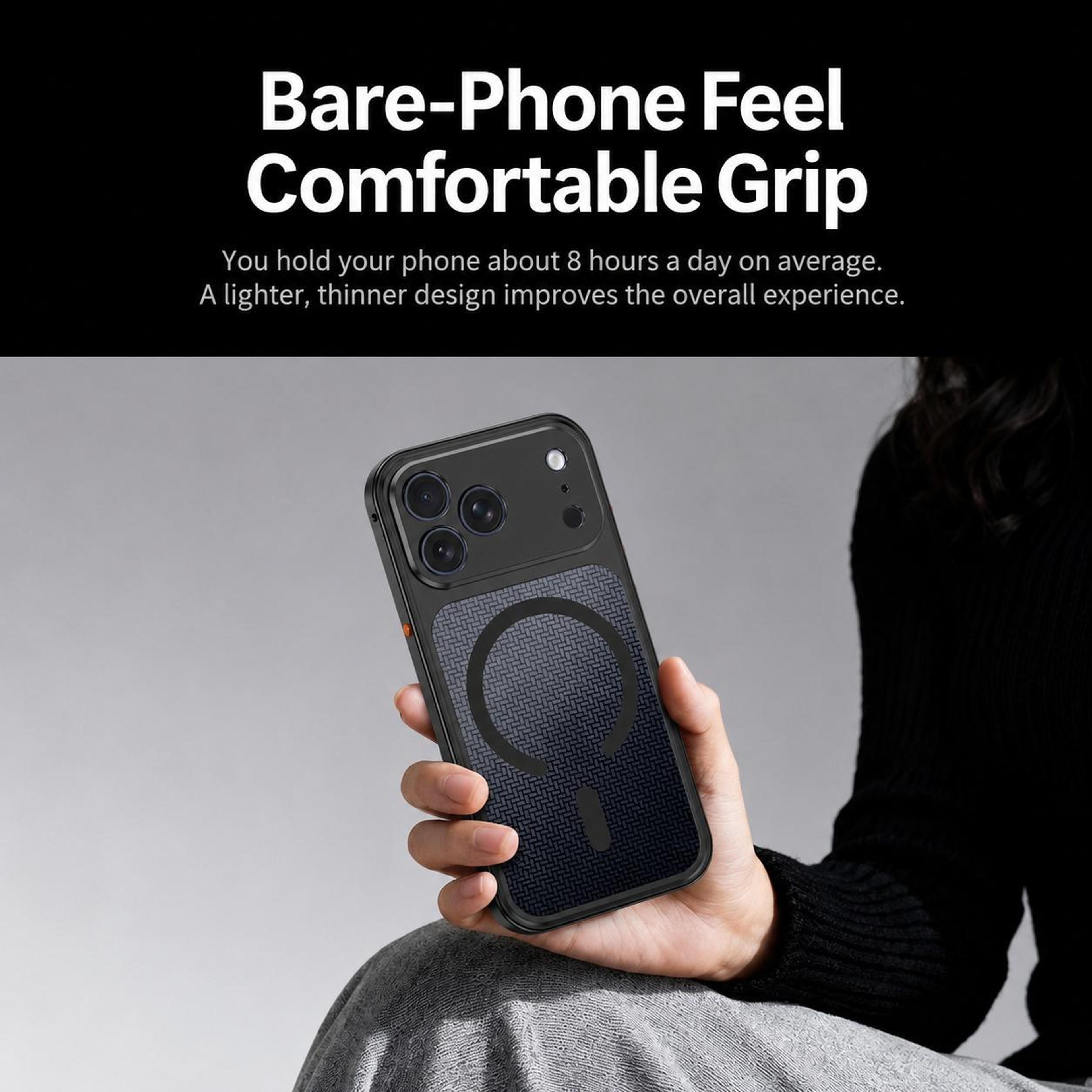 18 Pro Max Magnetic Metal Cooling Phone Case With Shockproof Protection 12
