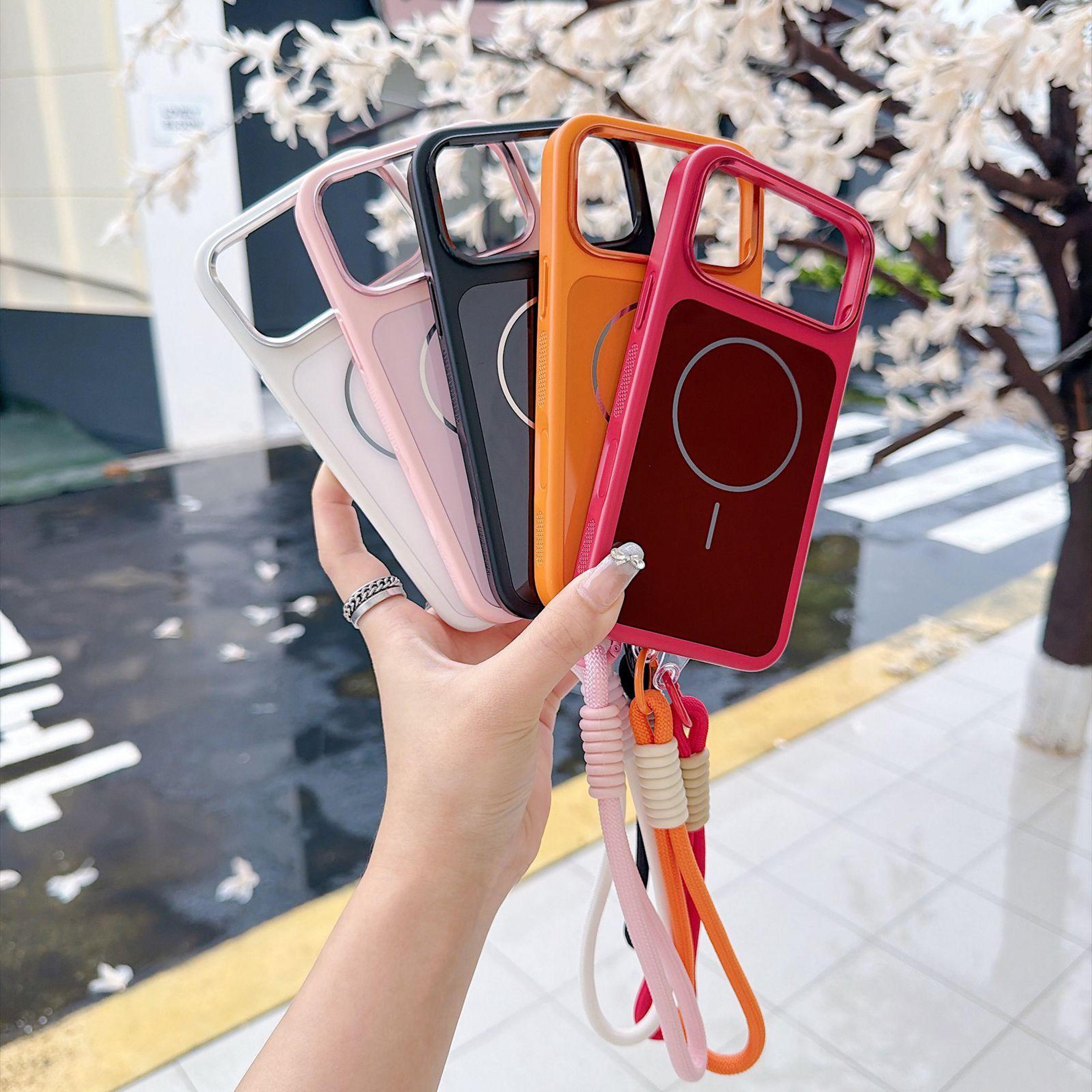 IPhone 18 Pro Magnetic Phone Case With Wrist Strap And TwoTone Design 12