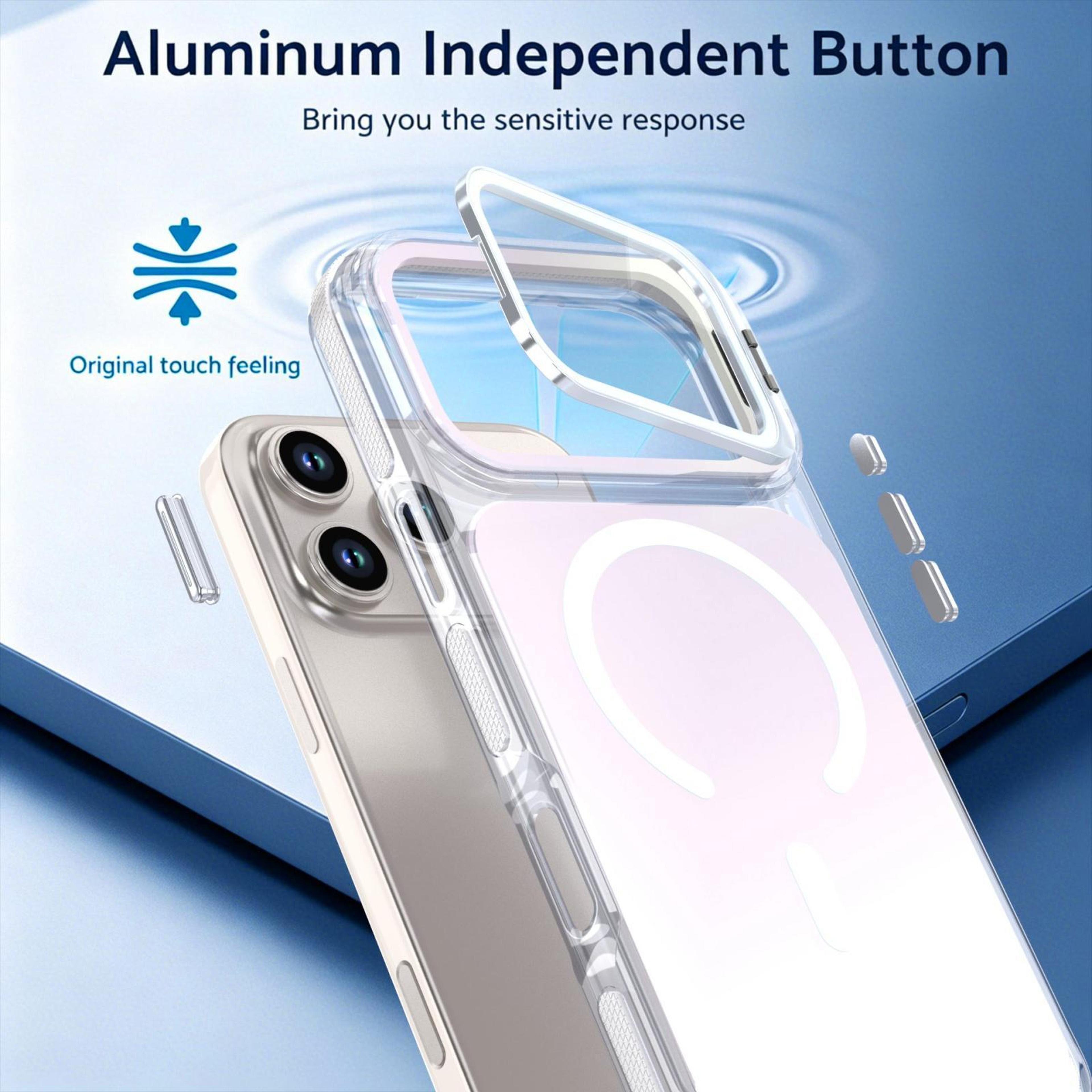 IPhone 18 Pro Max Magnetic Kickstand Case With Camera Lens Cover 6