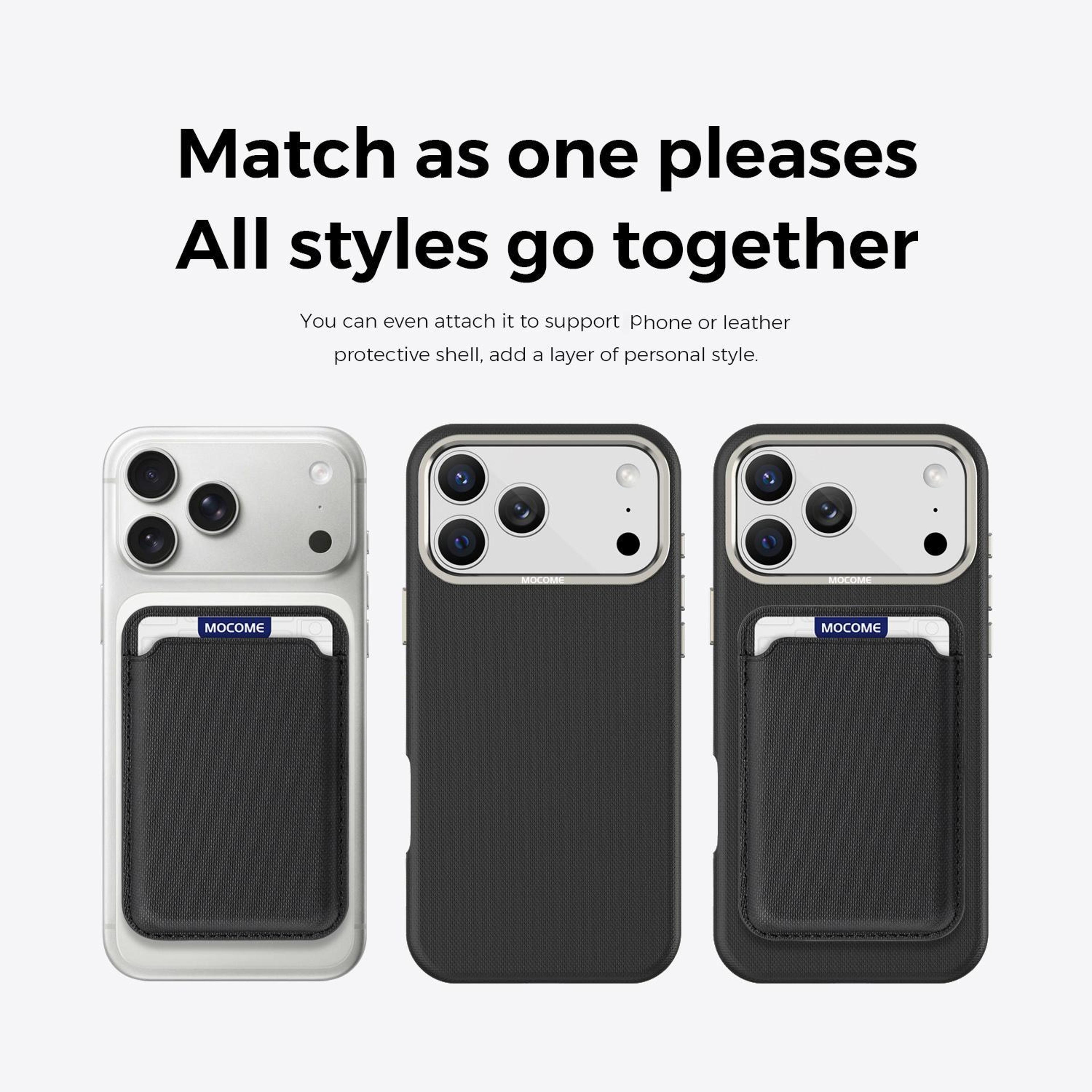 IPhone 18 Pro Max Magnetic Phone Case With Detachable 3Card Holder 2