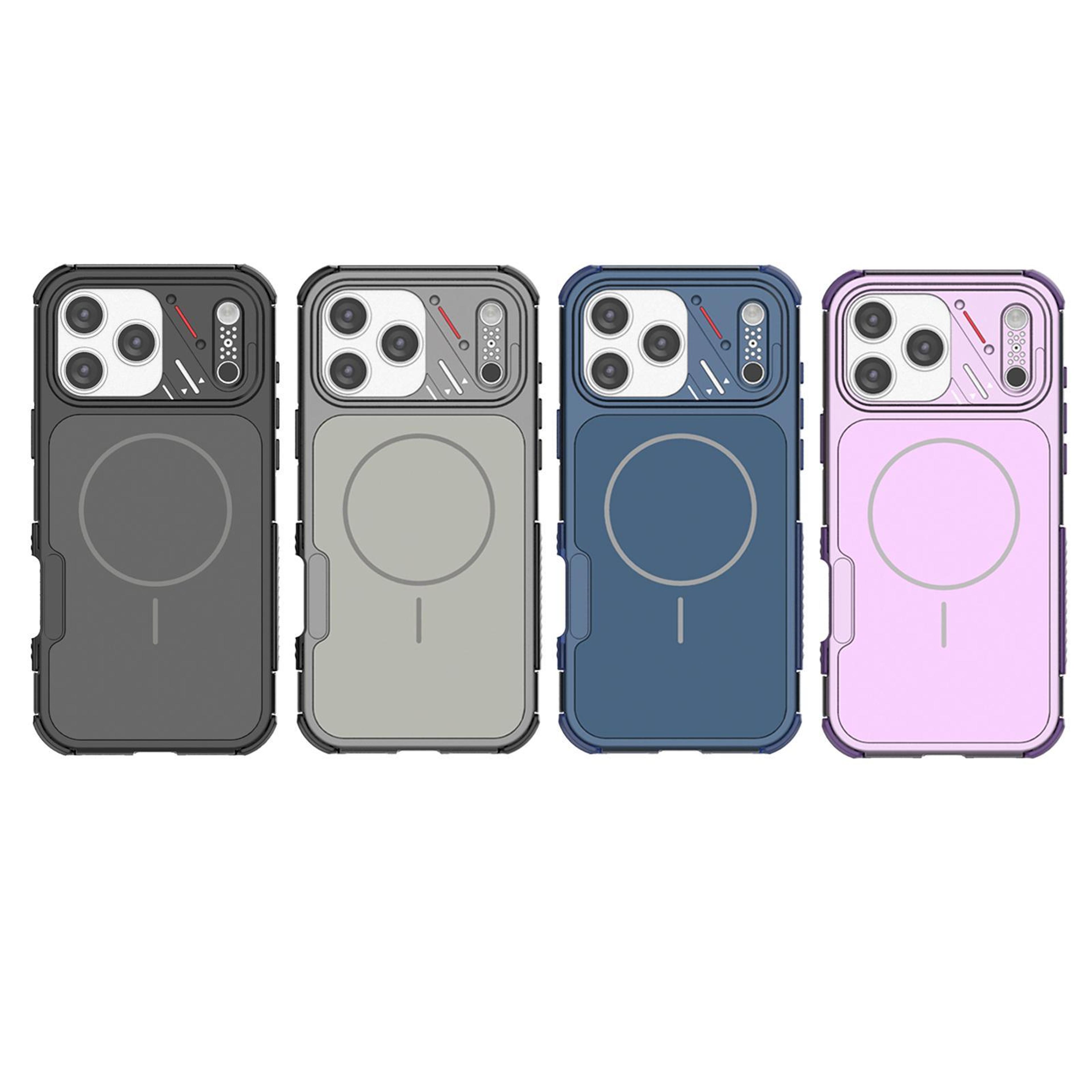 IPhone 18 Pro Max Magnetic Shockproof Case With Heat Dissipation And TPU PC Protection 2
