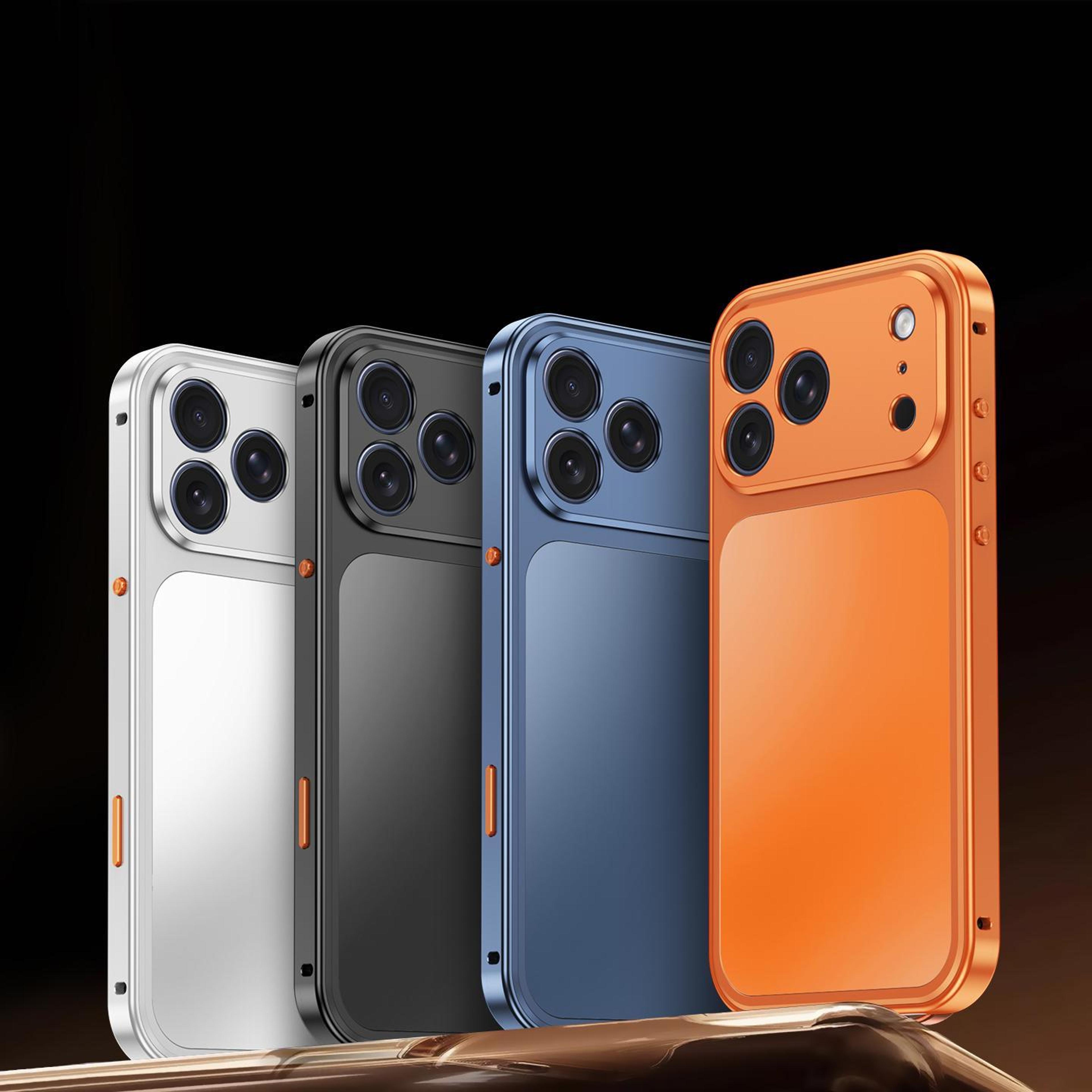 Magnetic Metal Phone Case For IPhone 18 Pro Max With Raised Camera And Screen Protection 1