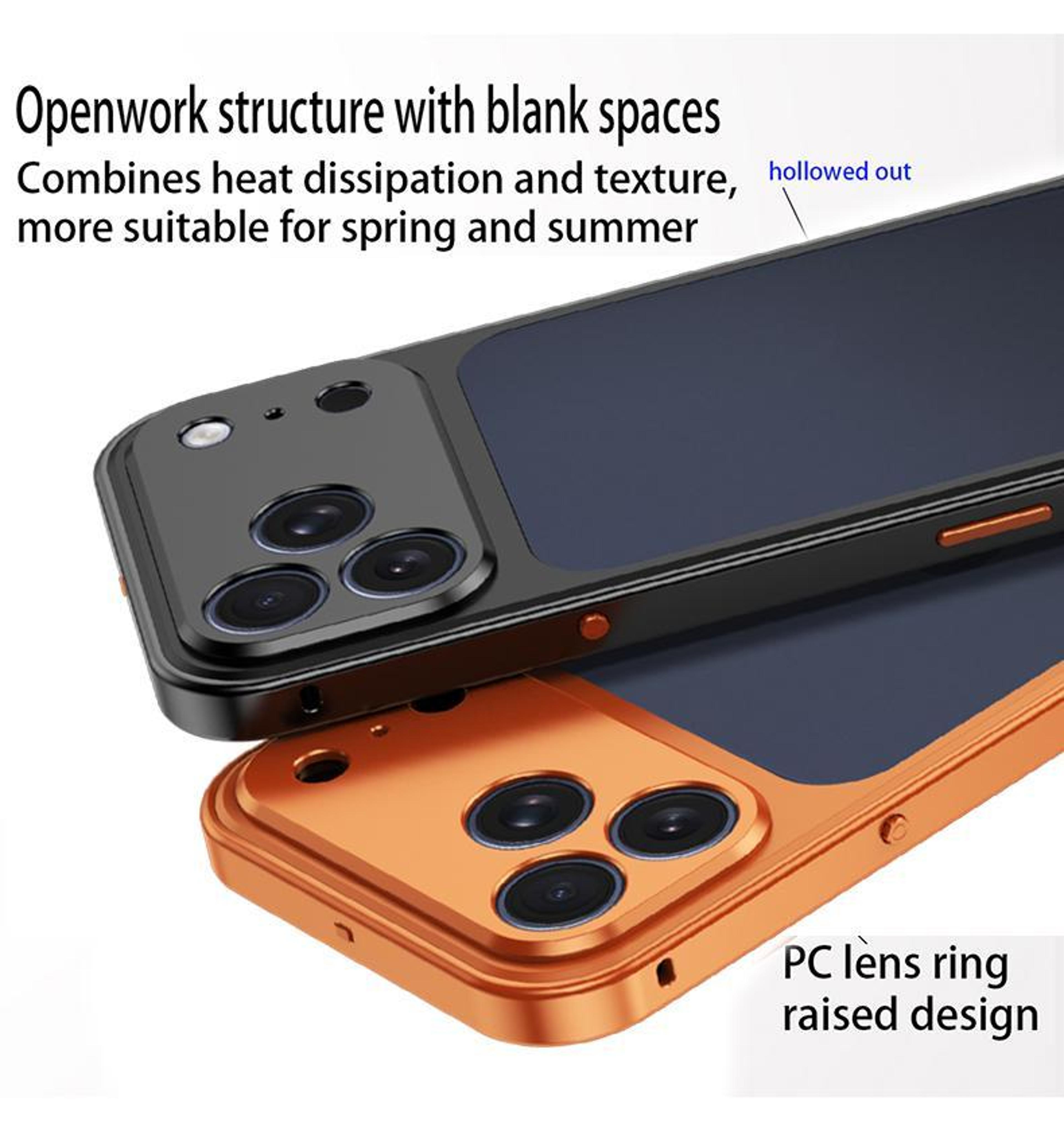 IPhone 18 Pro Aluminum Alloy Metal Frame Case With Cooling Backplate And Quick Release Buckle 2