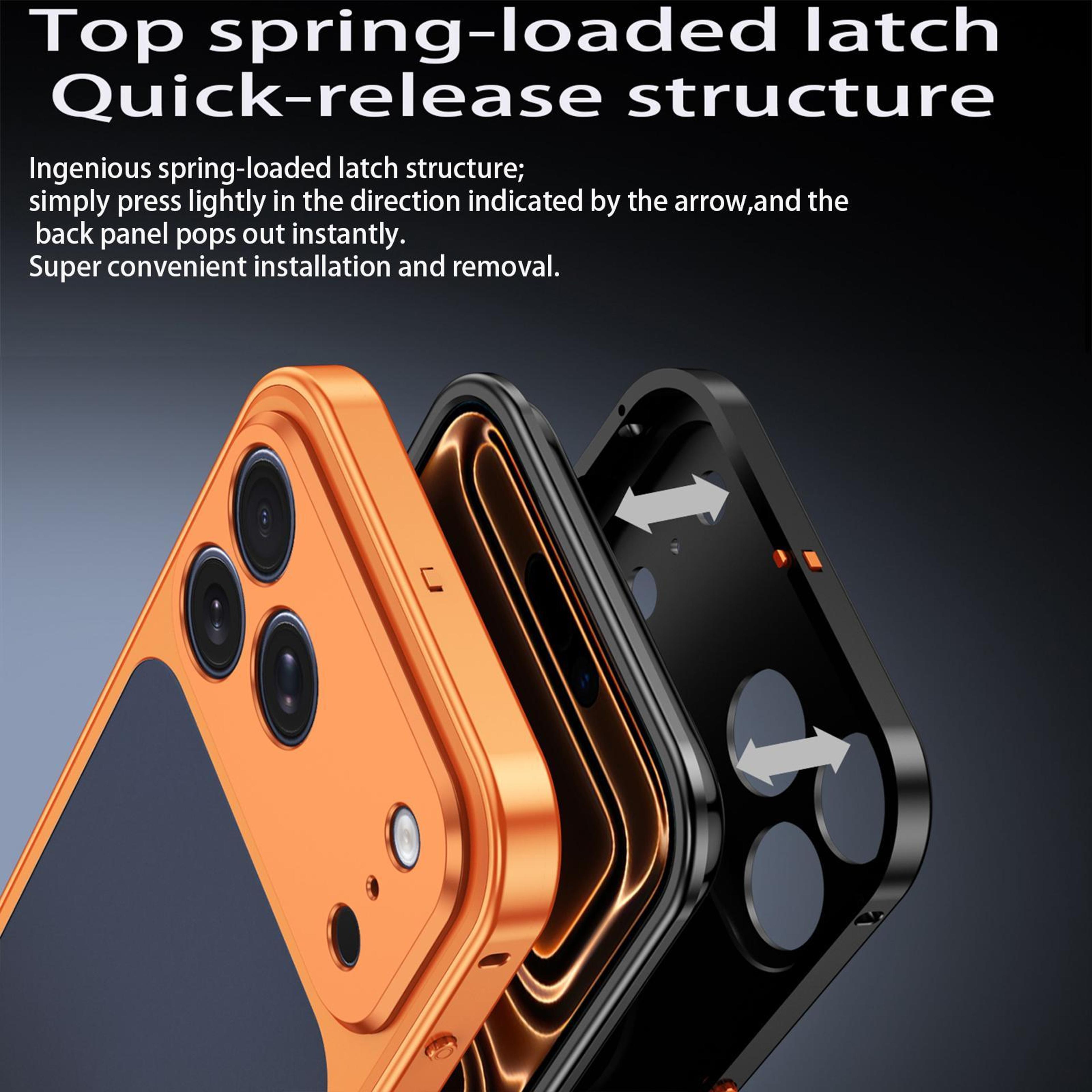 IPhone 18 Pro Aluminum Alloy Metal Frame Case With Cooling Backplate And Quick Release Buckle 3