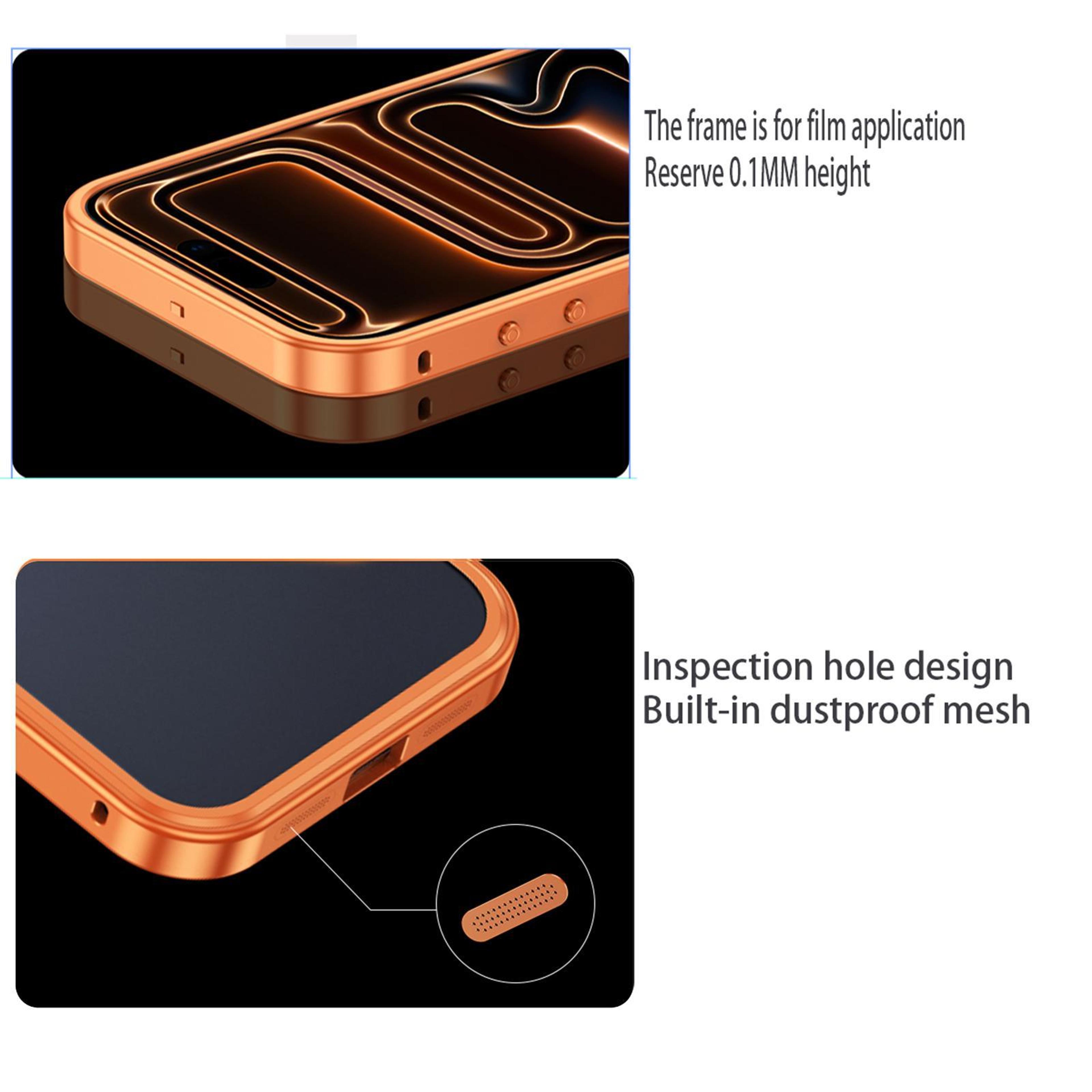 IPhone 18 Pro Max Metal Bumper Case With Cooling Backplate And Quick Release Buckle 6