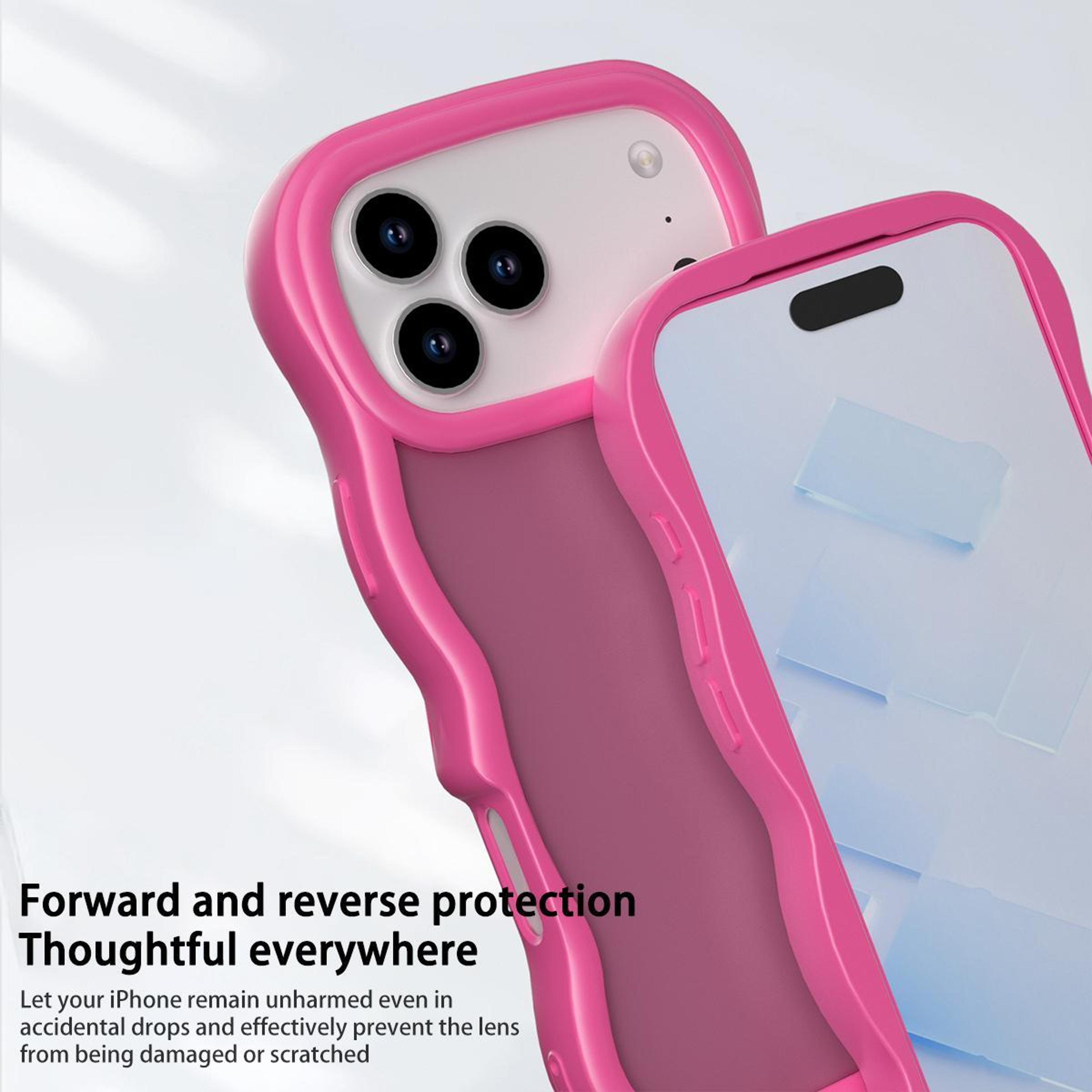 IPhone 18 Pro Wave Skin Feel Phone Case Thin PC TPU Cover 5