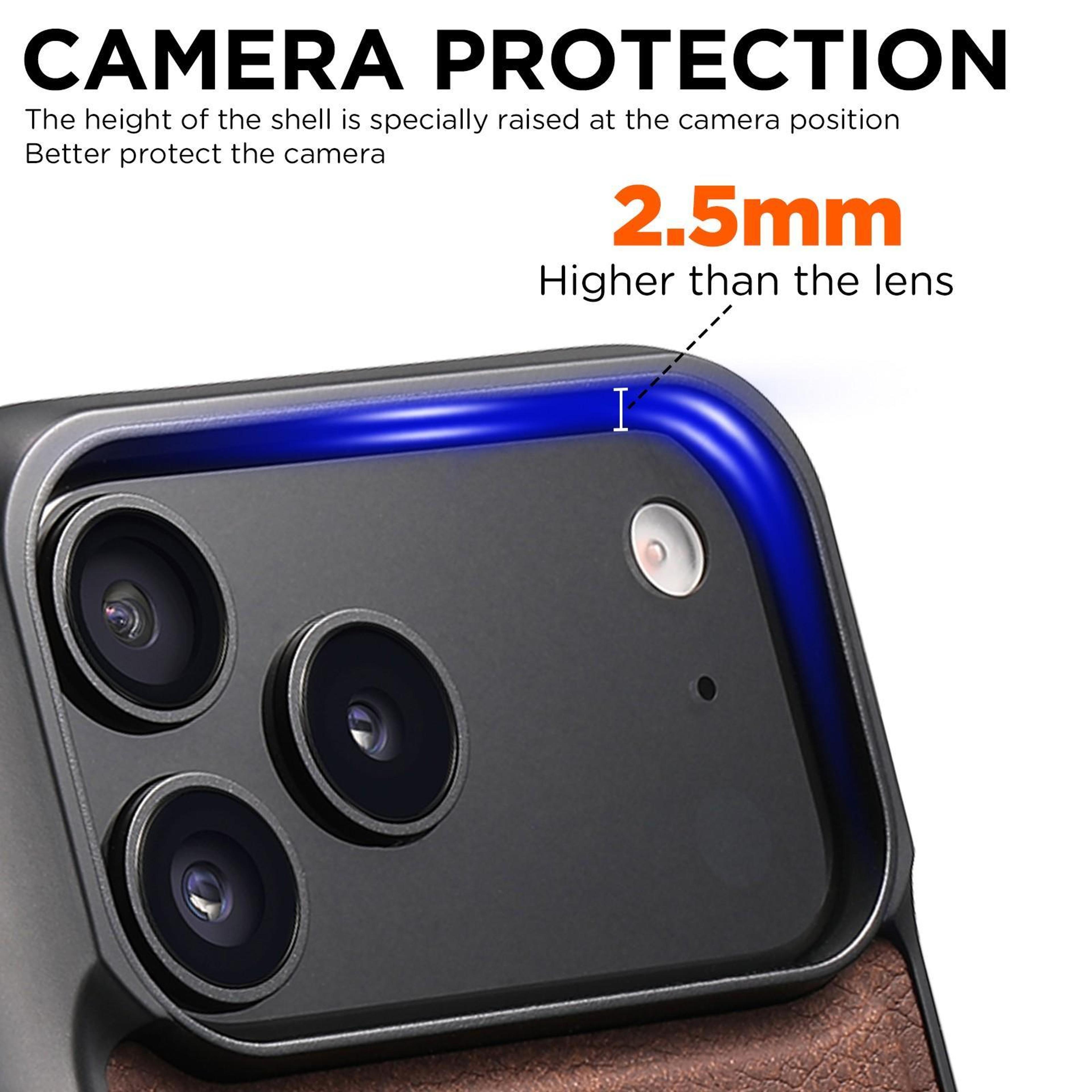 Magnetic PU Leather Case For IPhone 18 Pro Max Litchi Texture Cover 3