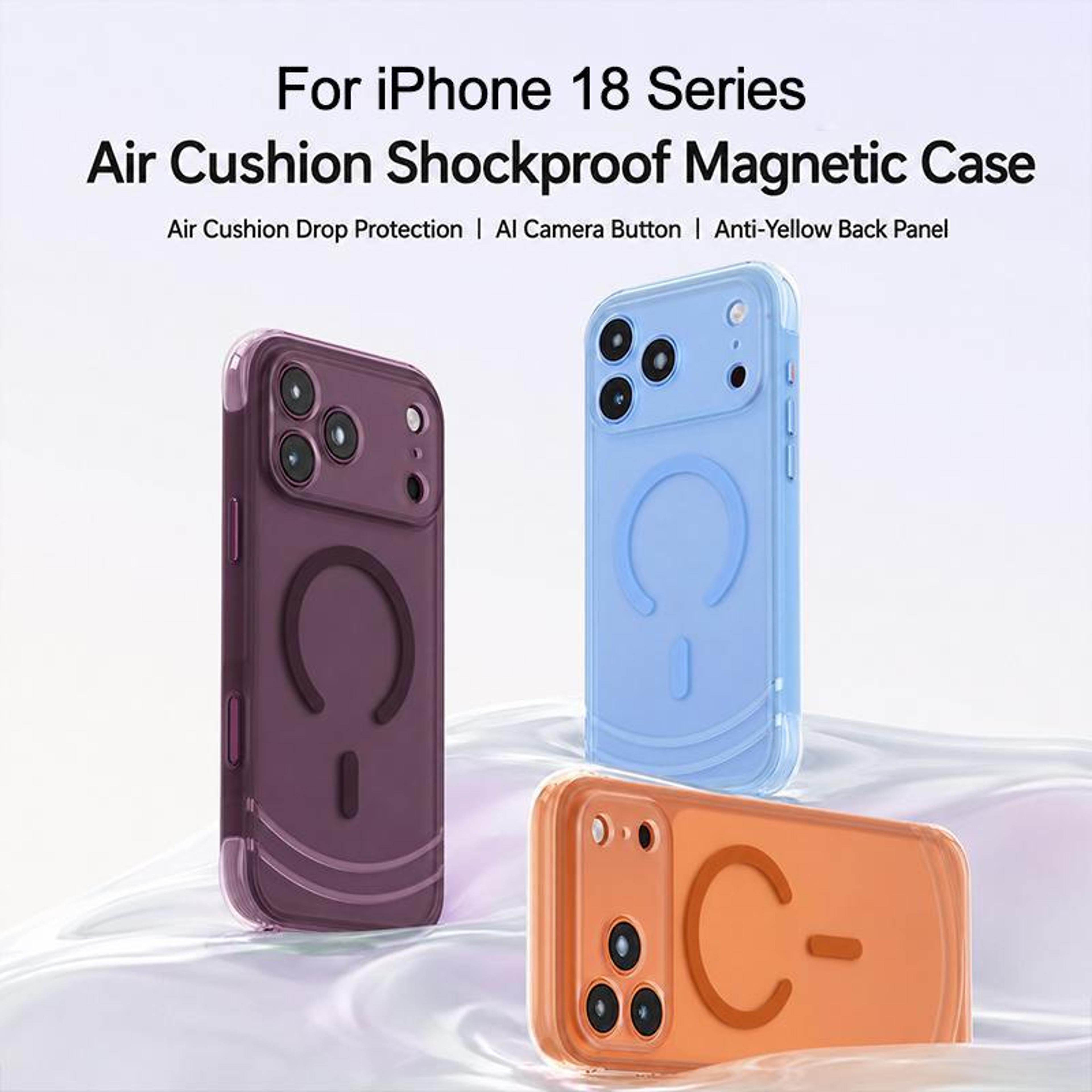 AirBag Magnetic Shockproof Phone Case For IPhone 18 Pro 1