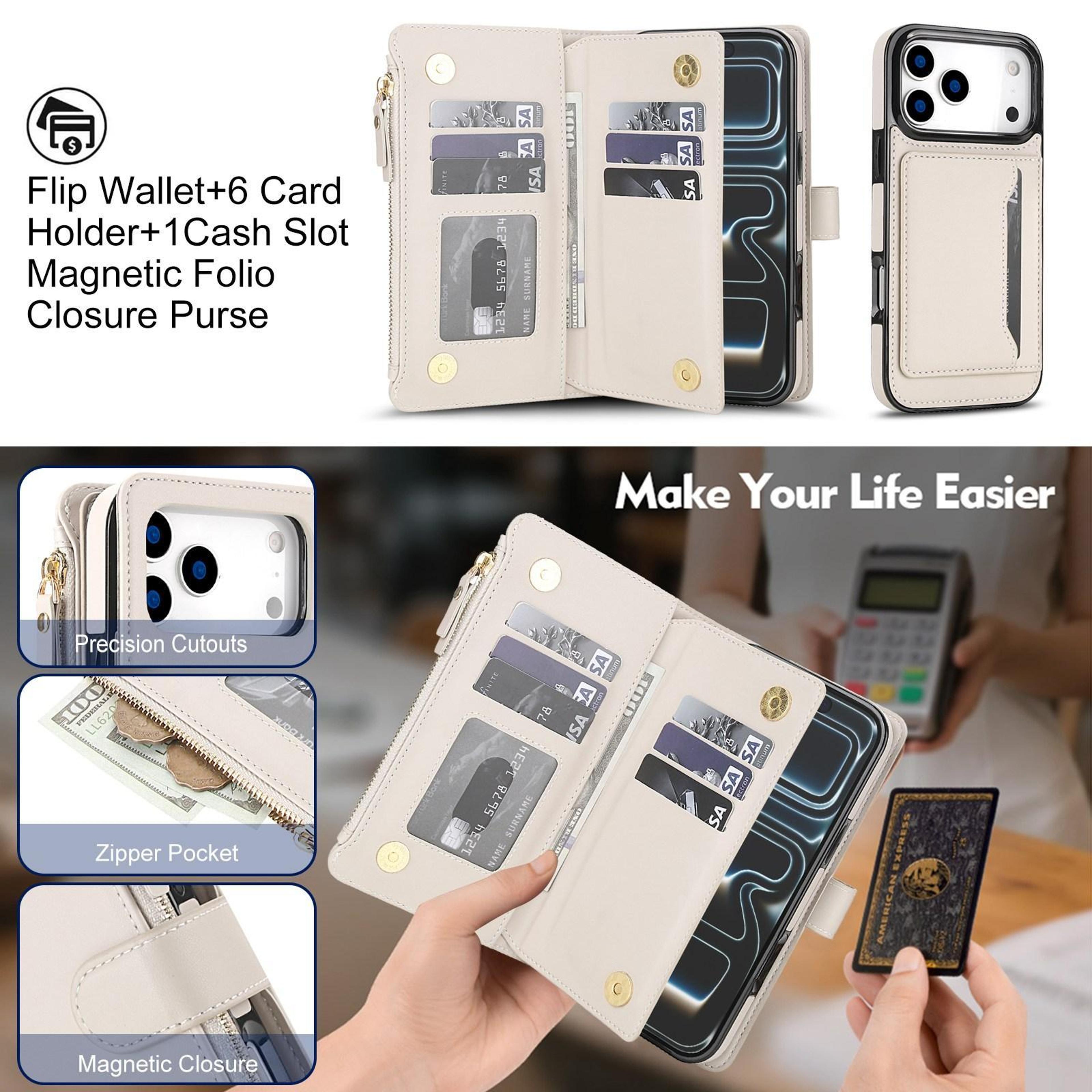 Detachable 2 In 1 Zipper Wallet Phone Case With Lanyard For IPhone 18 Pro 2