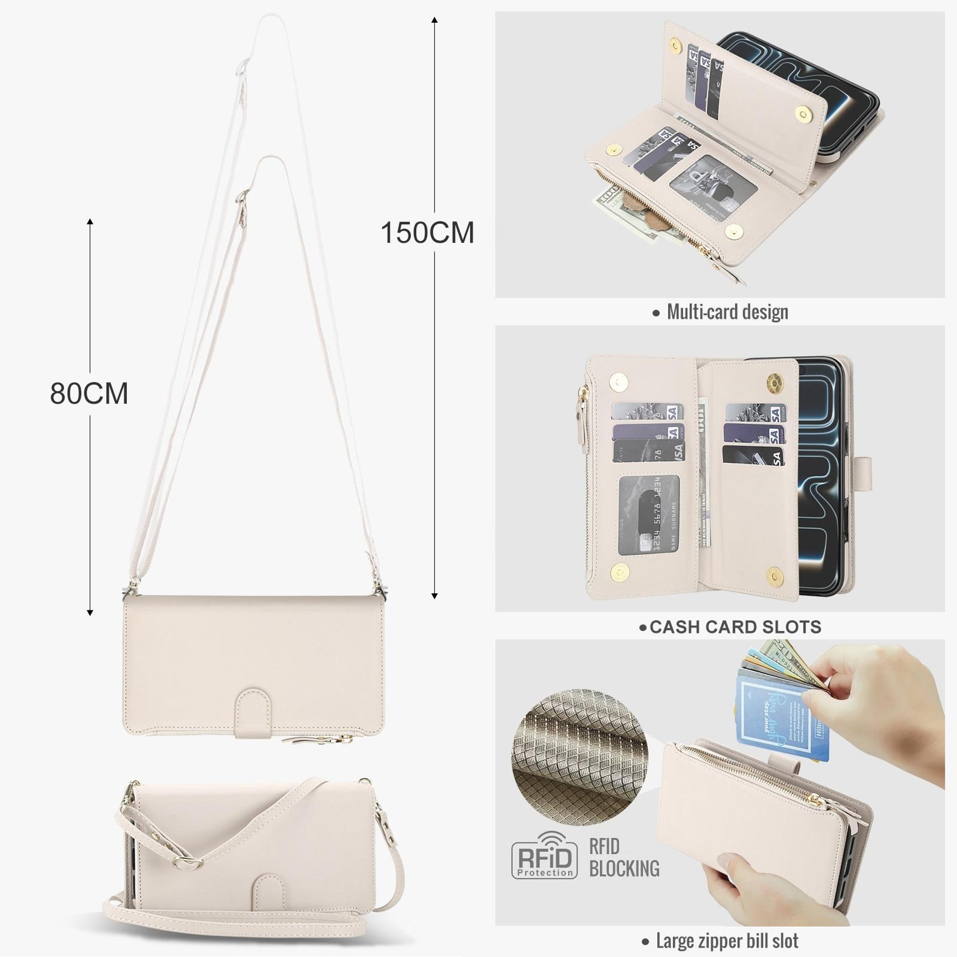 Detachable 2 In 1 Zipper Wallet Phone Case With Lanyard For IPhone 18 Pro 3