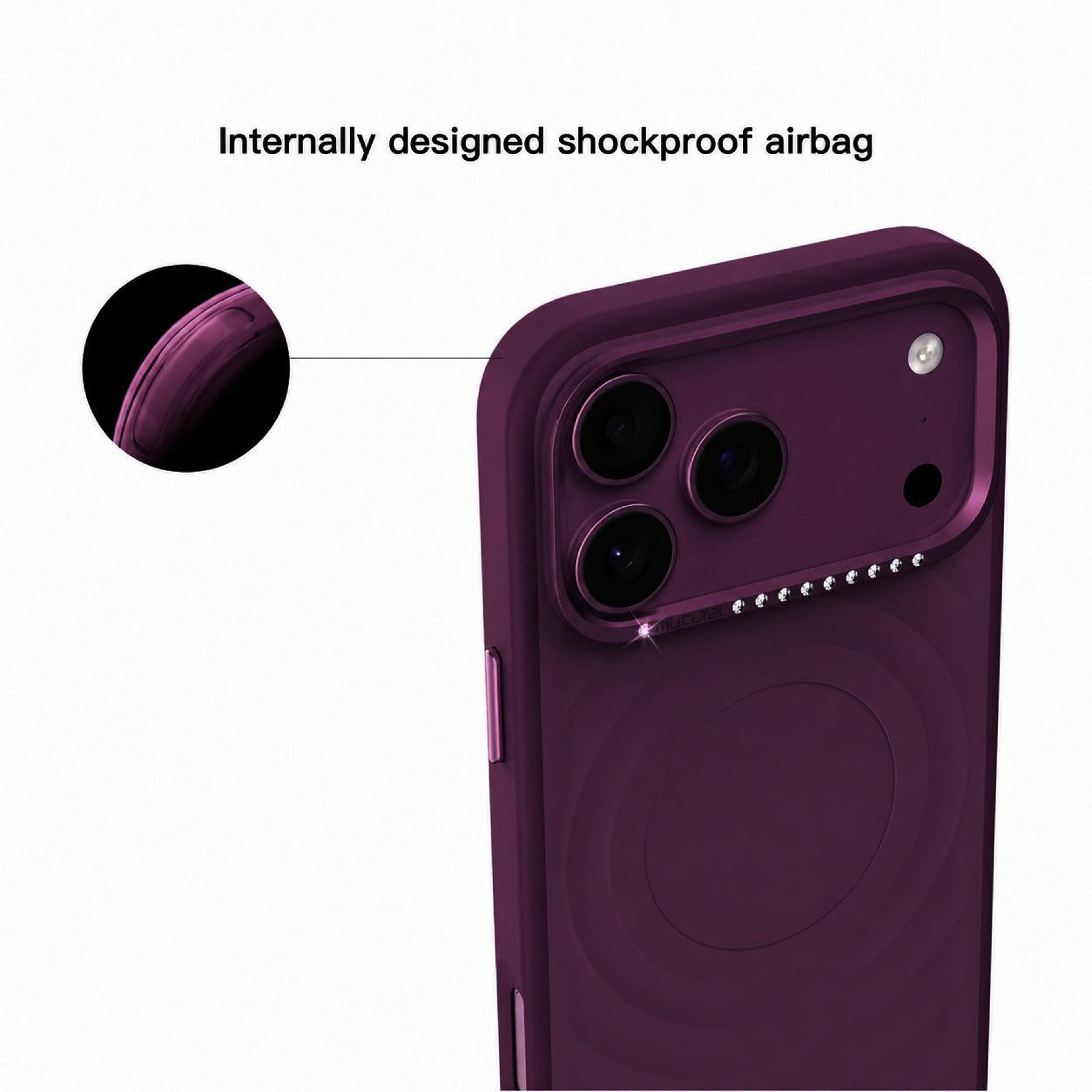 Magnetic Phone Case For IPhone 18 Pro PC TPU Hybrid Cover 3