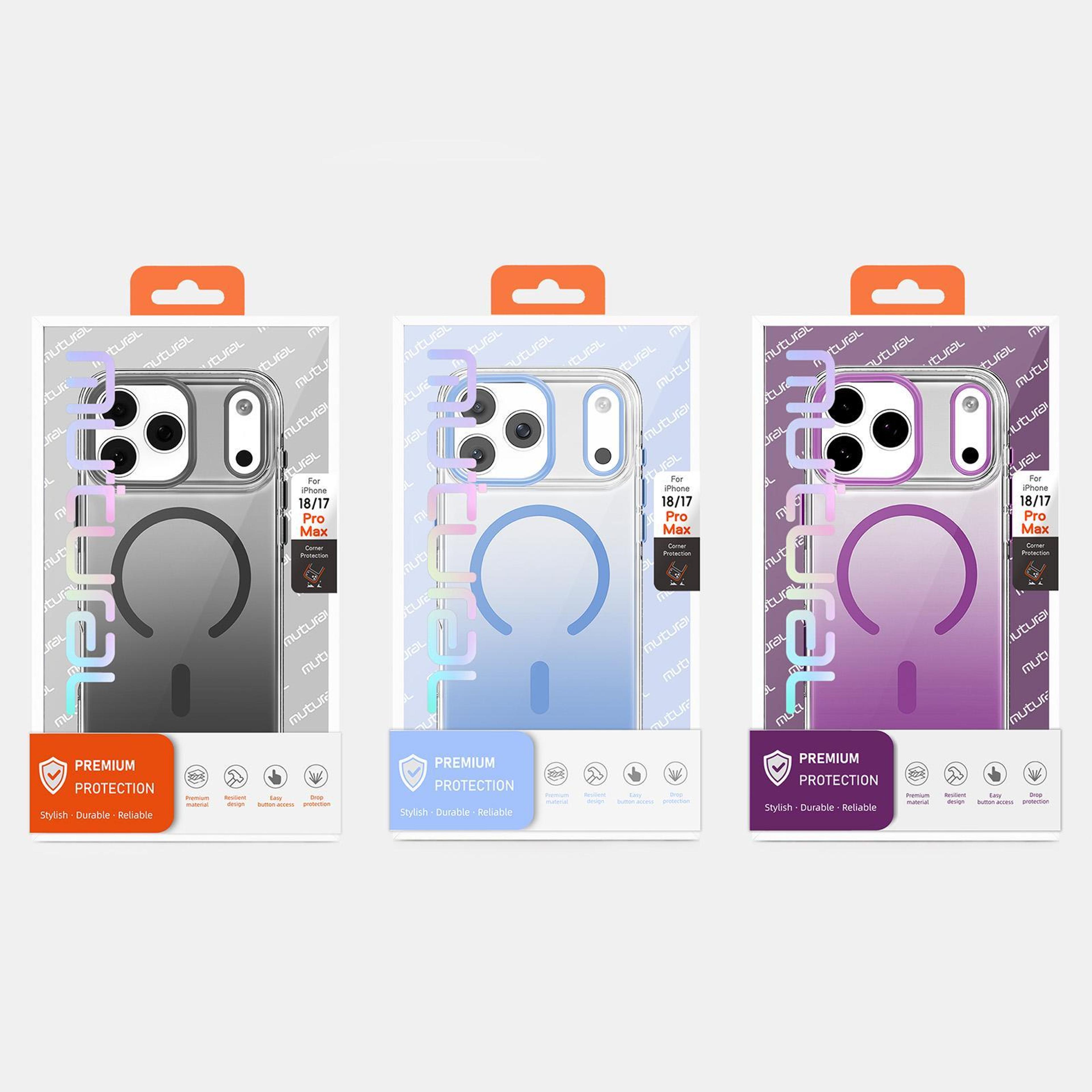 Gradient Matte IPhone 18 Pro Case MagSafe Hybrid TPU PC Cover 5