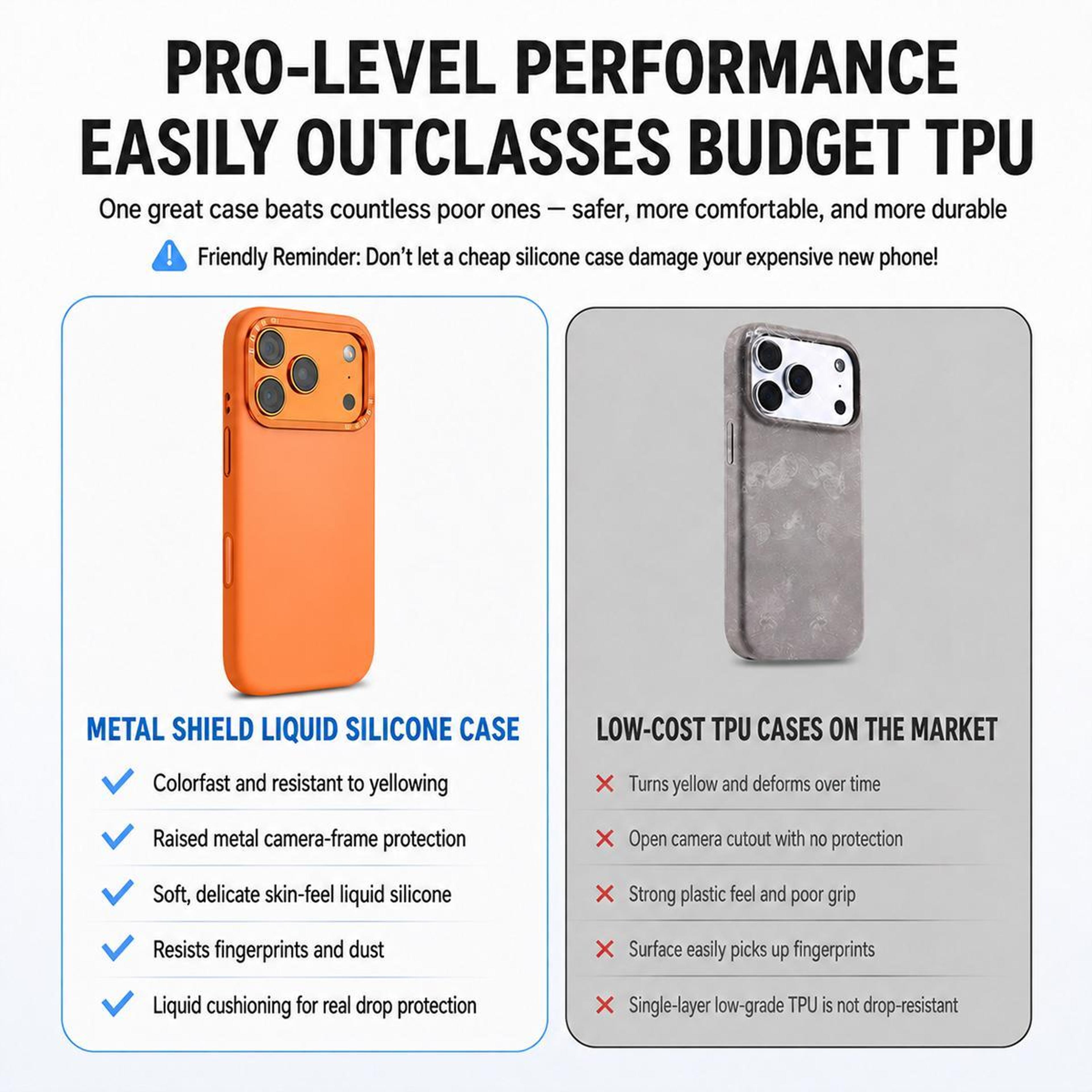 Phone Case Compatible With IPhone 18 Pro Max Hybrid Clear Acrylic Back With Soft Silicone Frame 5