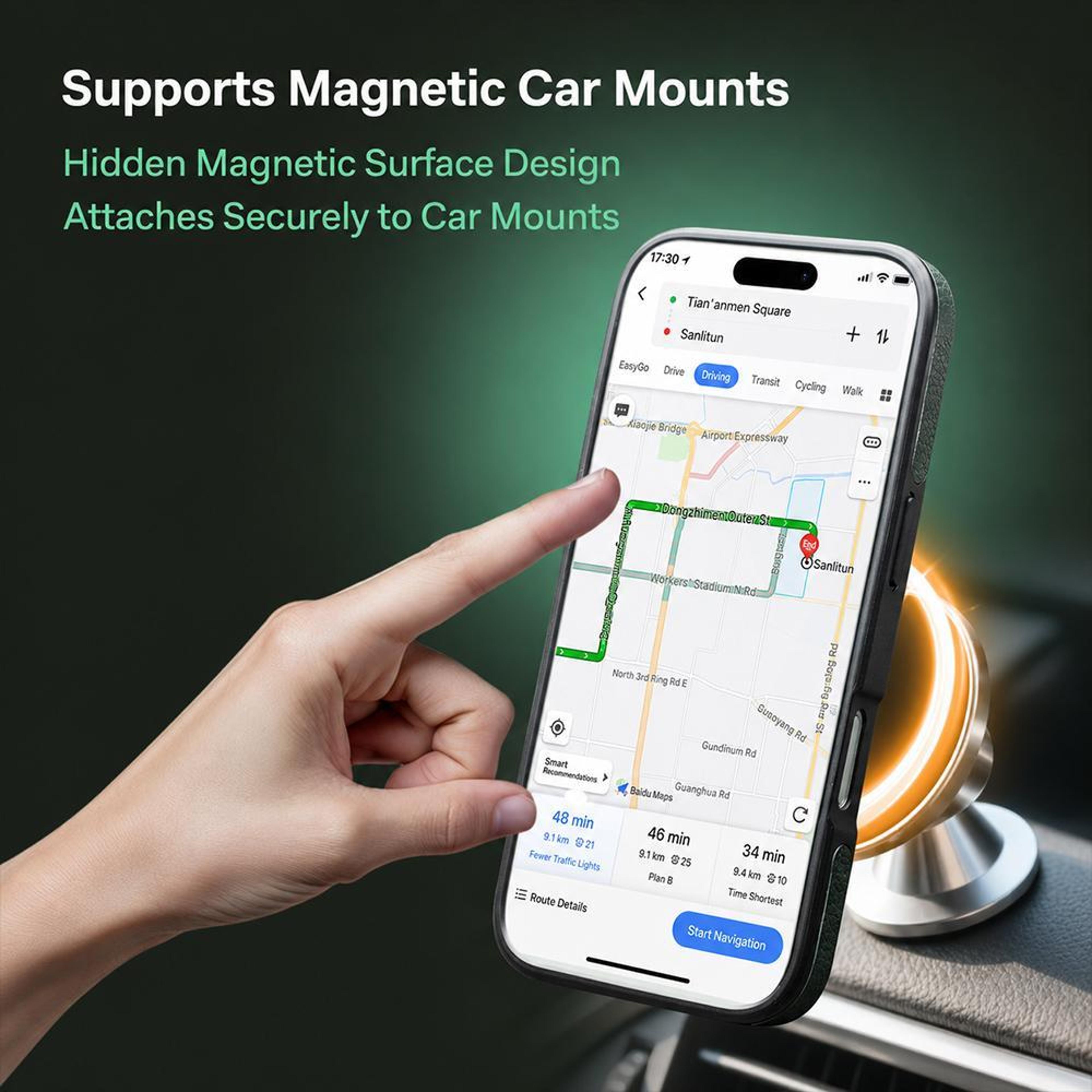 Detachable Magnetic Leather Folio Case Compatible With IPhone 18 Pro Max 13