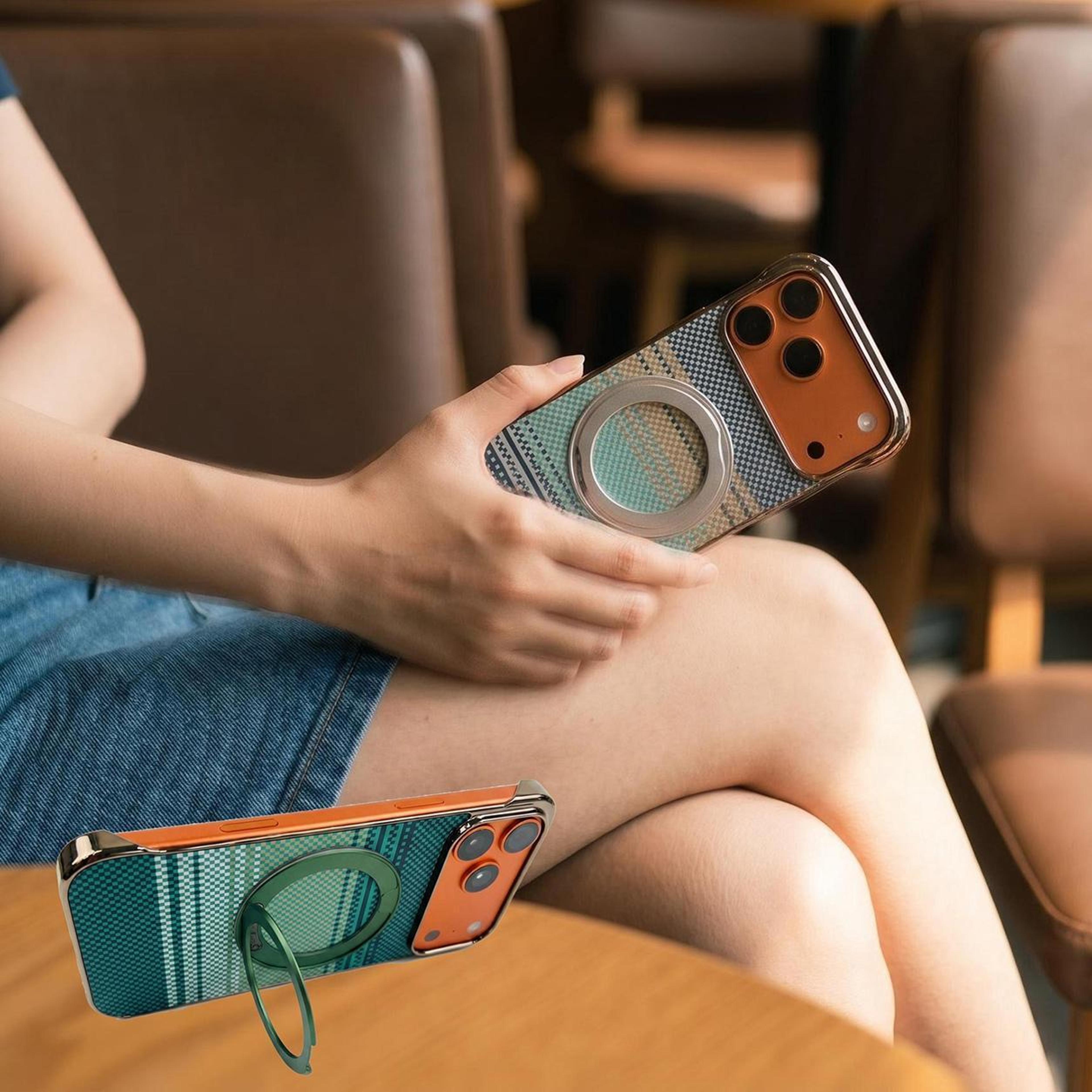 Magnetic Phone Case For IPhone 18 Pro Max With 360 Rotating Kickstand 6