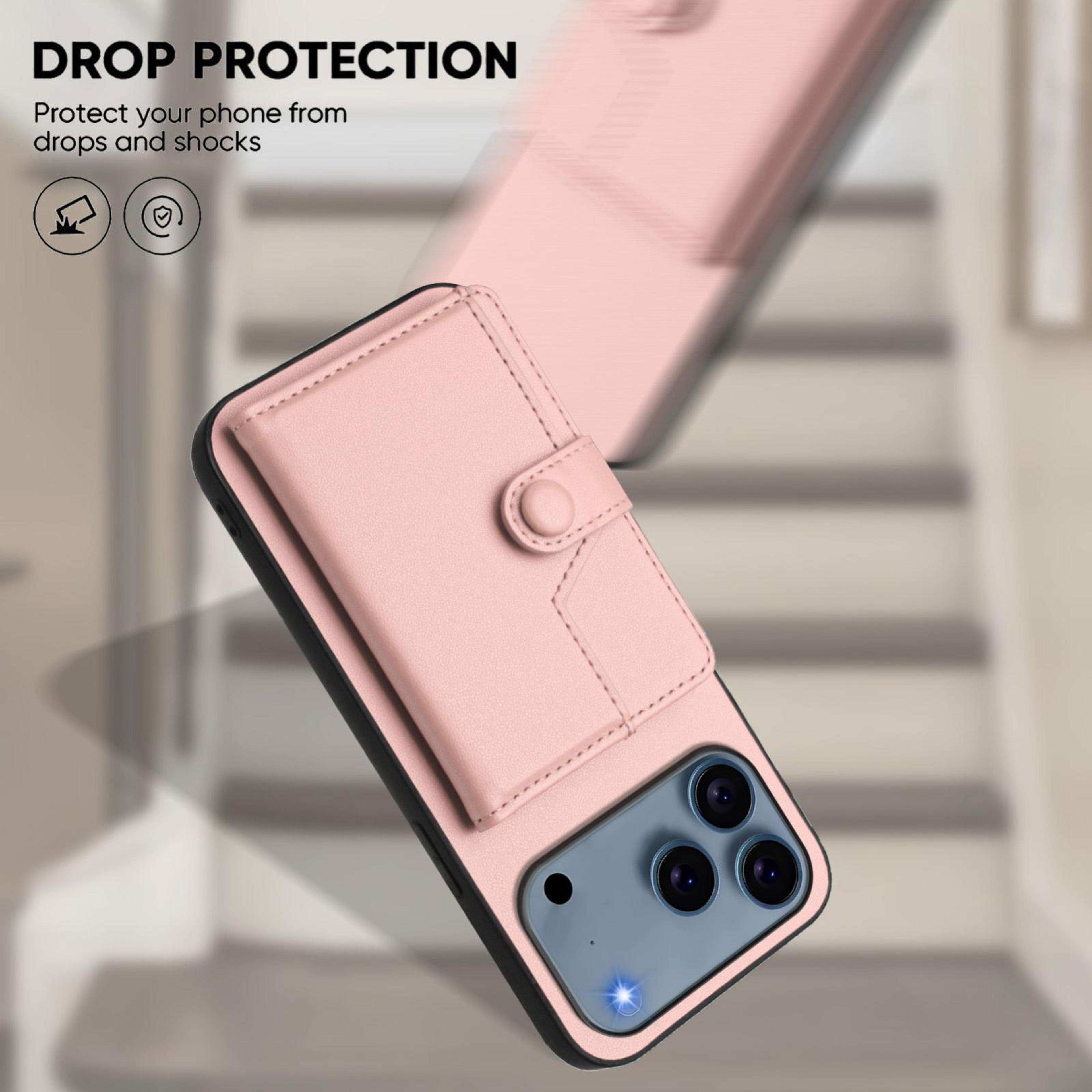 IPhone 18 Pro Wallet Case With Button Closure And Card Holder 3