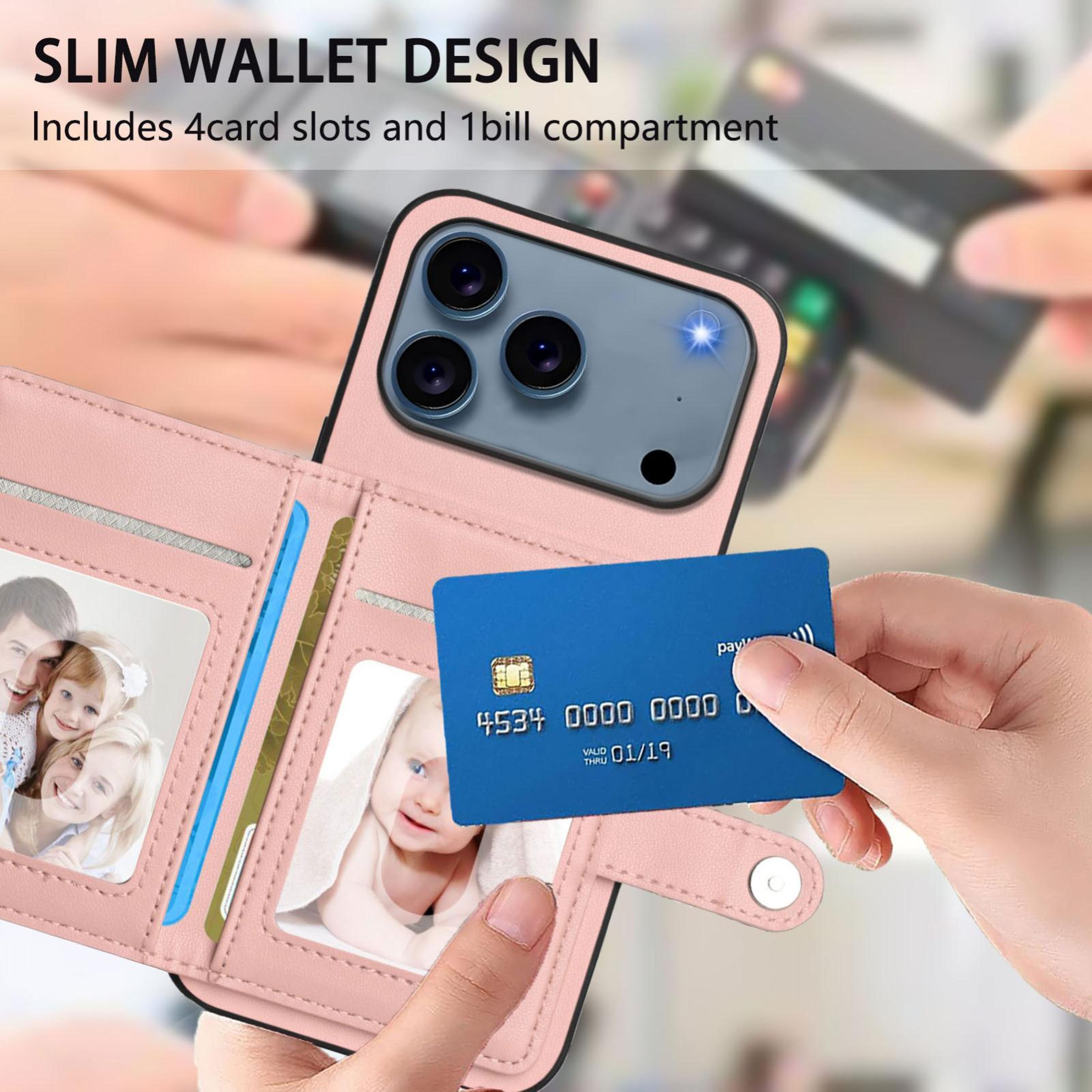 IPhone 18 Pro Wallet Case With Button Closure And Card Holder 4