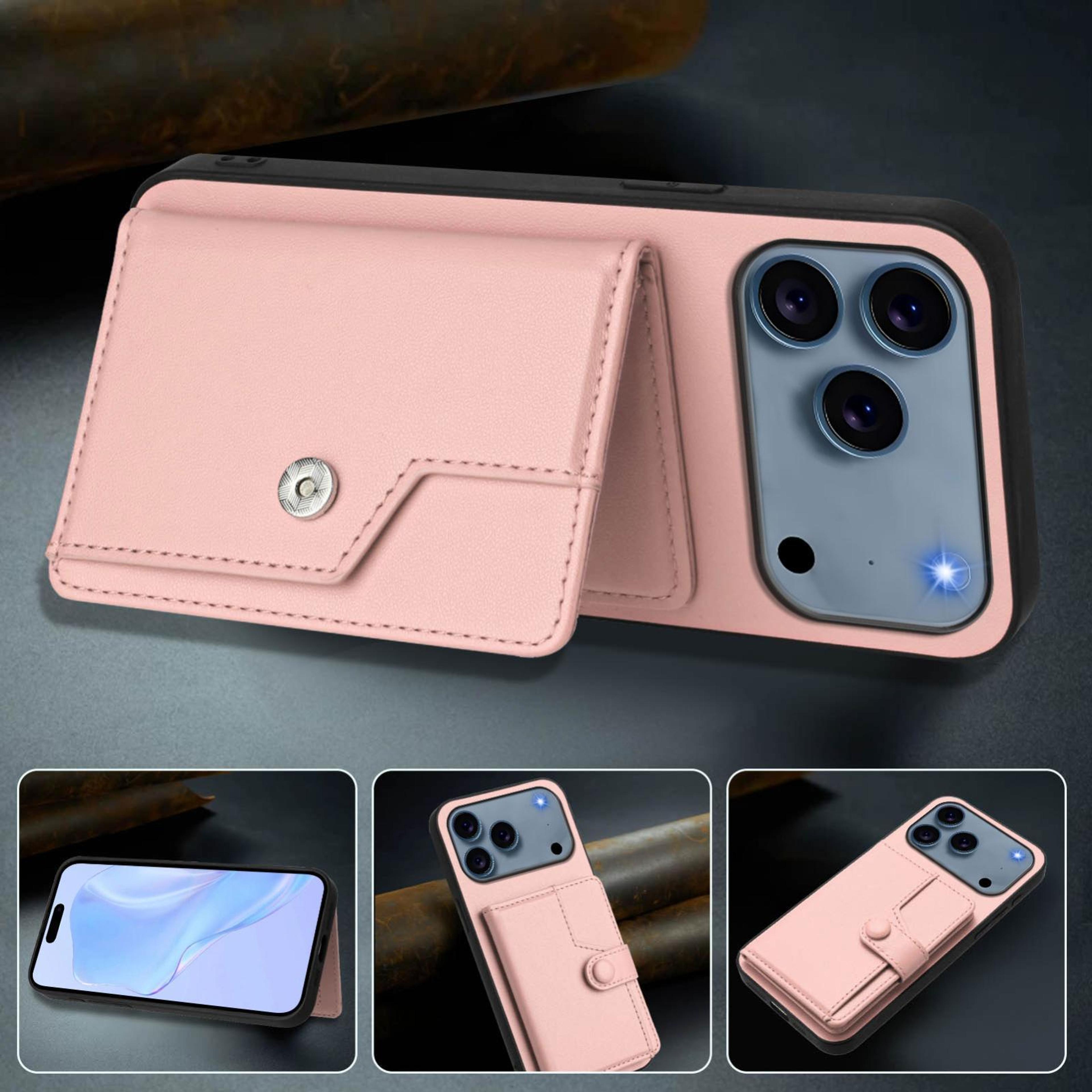 IPhone 18 Pro Wallet Case With Button Closure And Card Holder 5